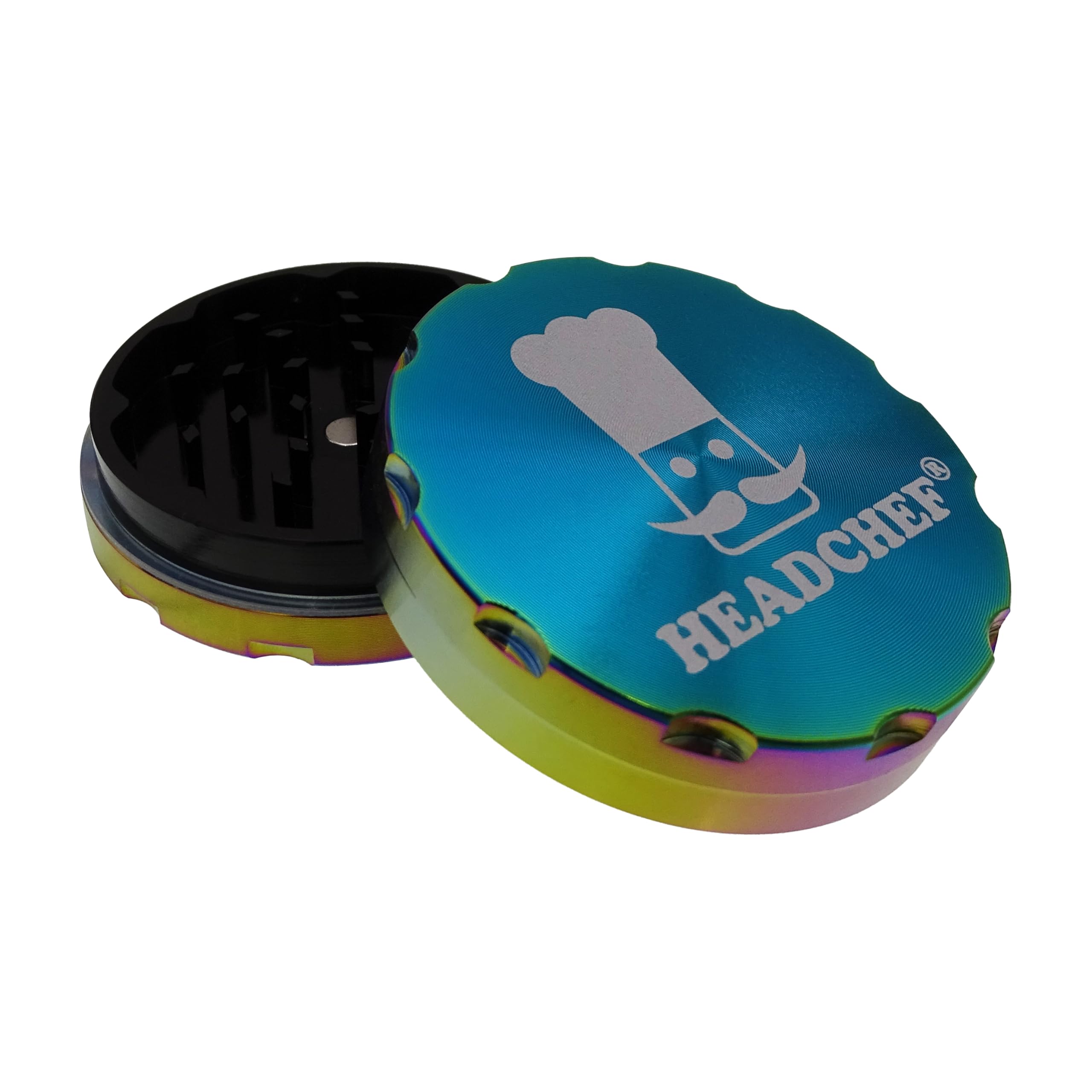 Headchef Razor Grinder 62mm 2 Part (Iridescent Chrome)