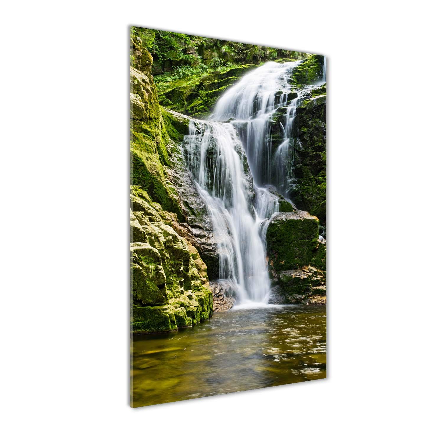 Impression sur verre acrylique Tulup 60x120 cm de paysage vertical avec cascade
