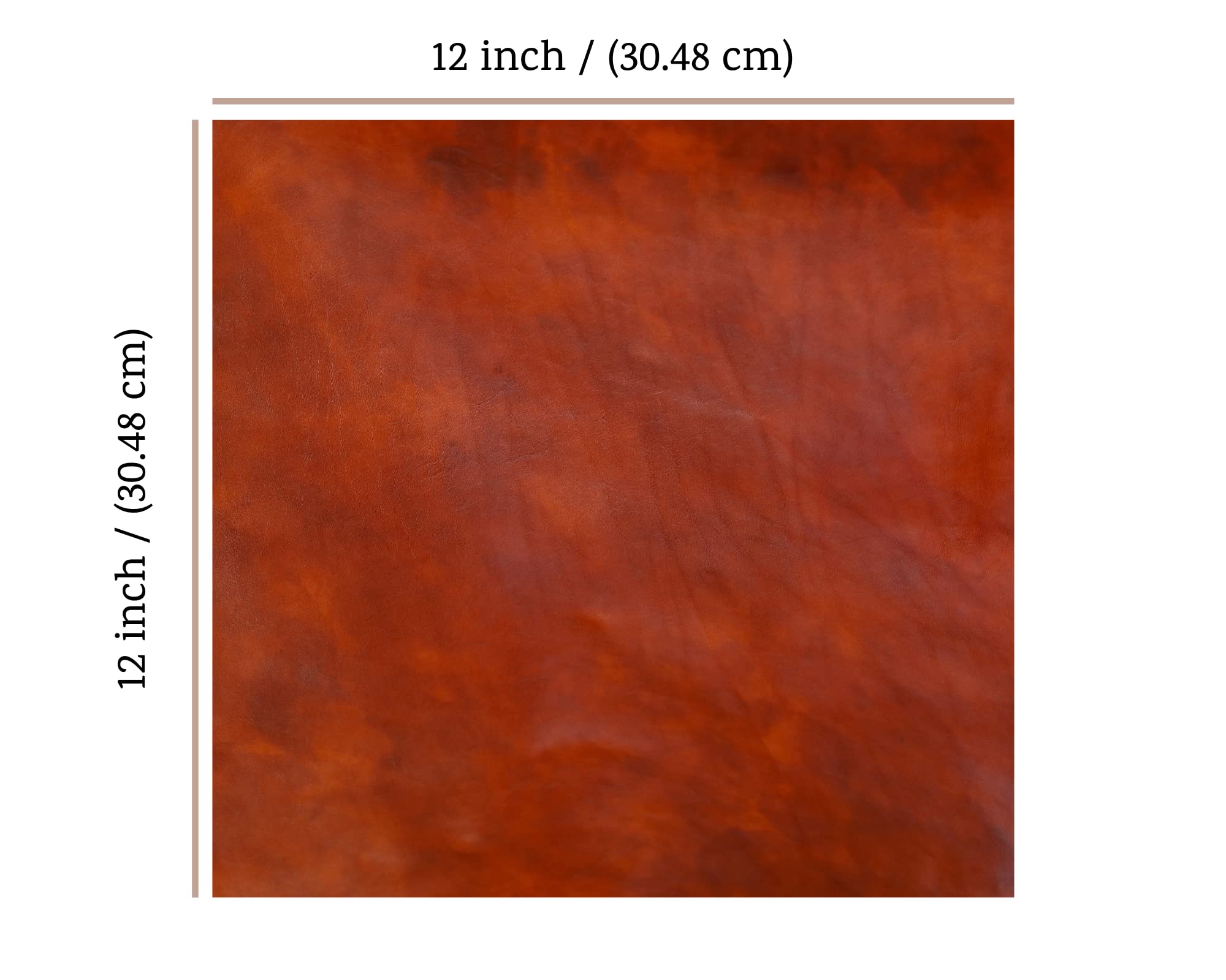 Pezzi in pelle pieno fiore Premium vera pelle bovina Square Leathercraft 5/6oz (marrone, 30,5 x 61 cm Pezzi in pelle pieno fiore Premium vera pelle bovina Square Leathercraft 5/6oz (marrone, 30,5 x 61 cm