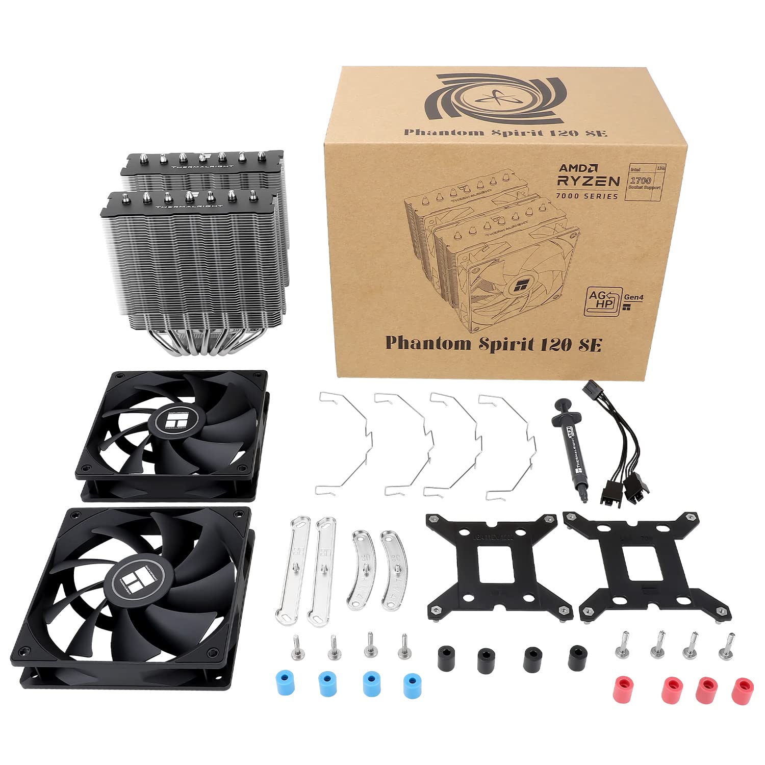Chłodzenie powietrzne procesora Thermalright Phantom Spirit 120 SE 2x120mm