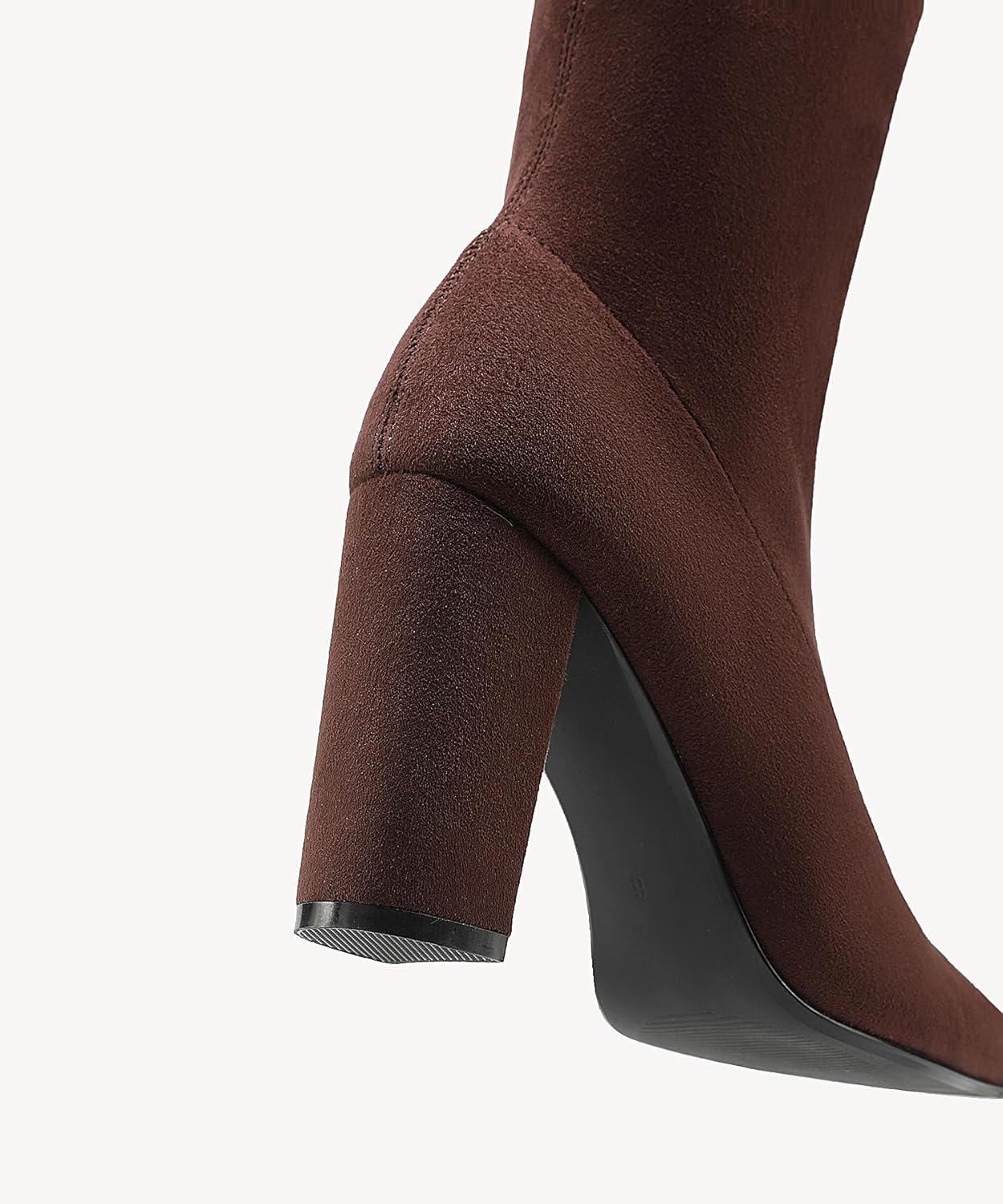 NEWBELLA Women's Suede Knee High Boots - Comfortable Chunky Heel Boots with Side Zipper, for Fall & Winter Fashion - Image 5