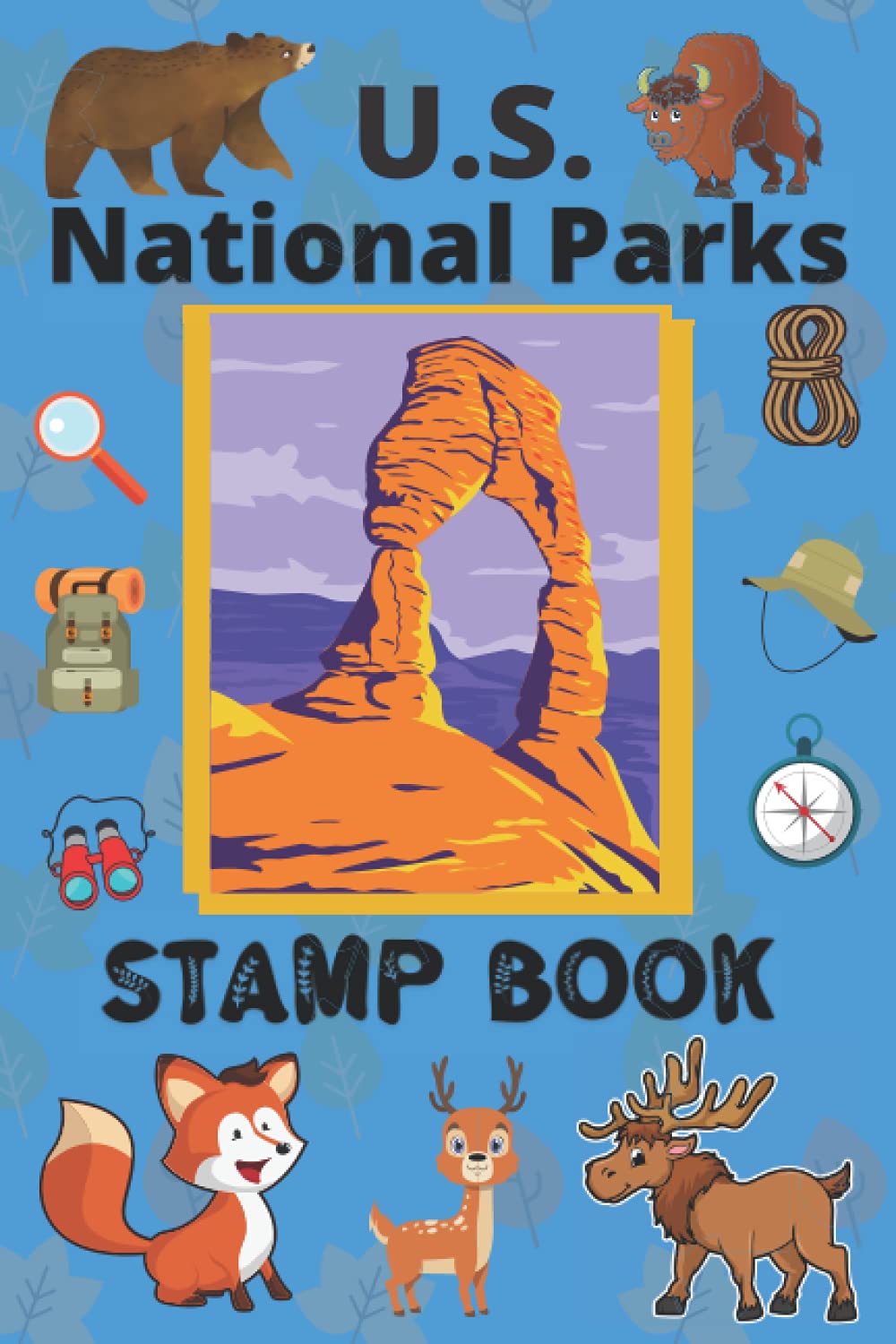 U.S. National Parks Stamp Book: Pocket Size Journal For Kids To Record Visits To All The National Parks | U.S. Adventure Log List Guide | America Passport & Stamp Book (USA National Parks)