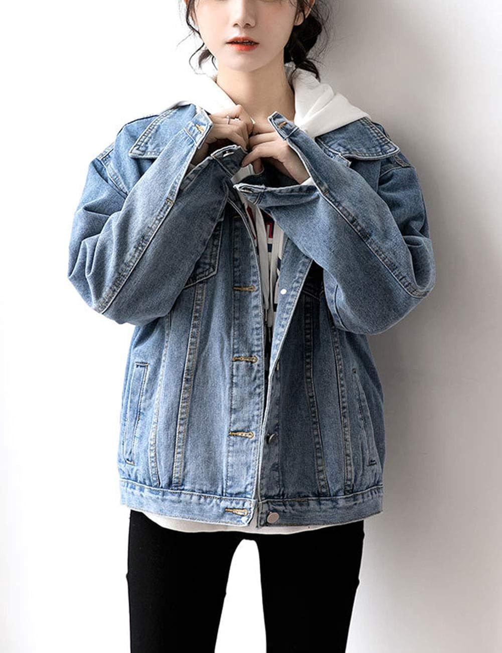 plus size oversized jean jacket