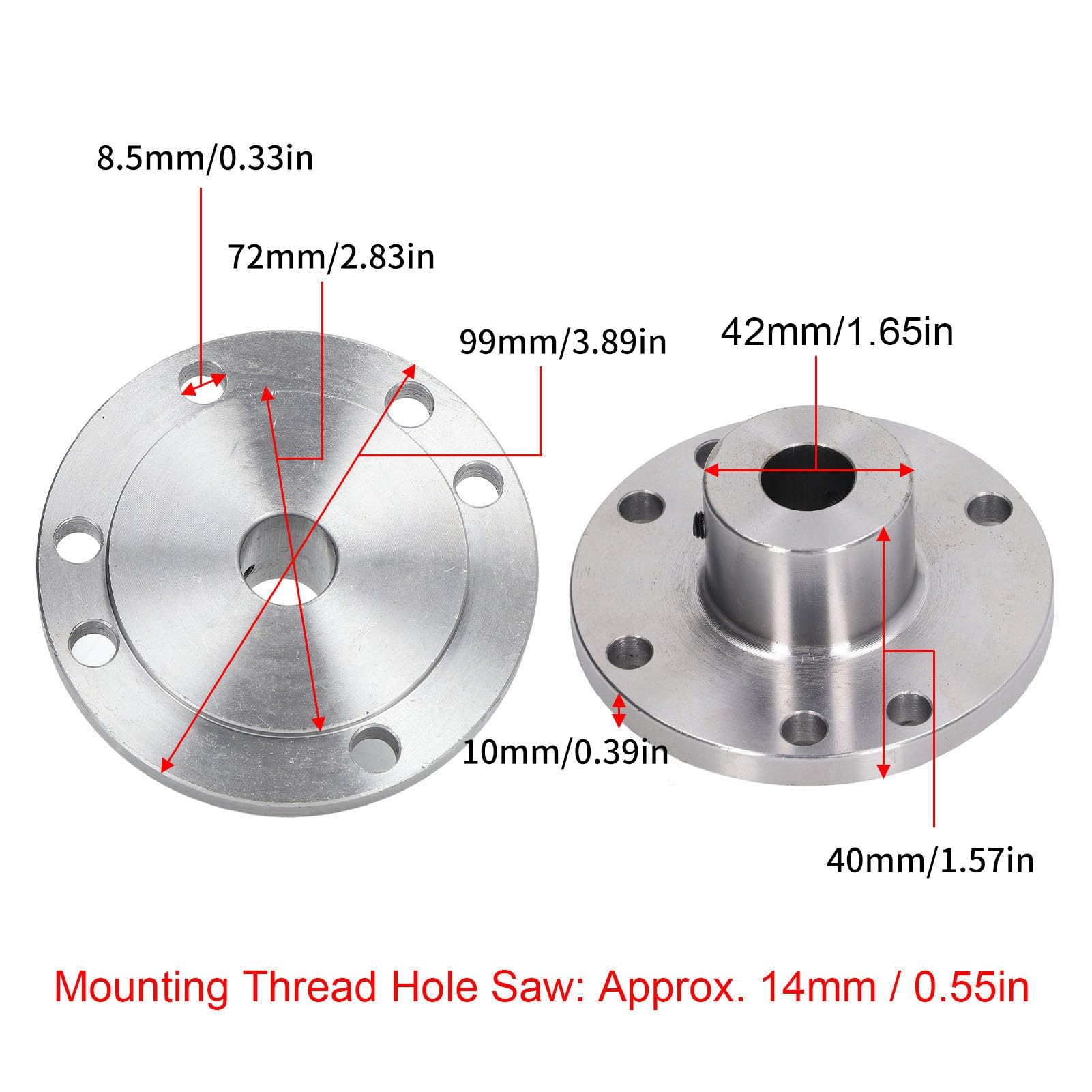 Płyta Czołowa Tokarki ze Stali Wysokomanganowej 100 Mm Solidny Uchwyt Wiertarski do Tokarek K11 K12 K72 (14mm)
