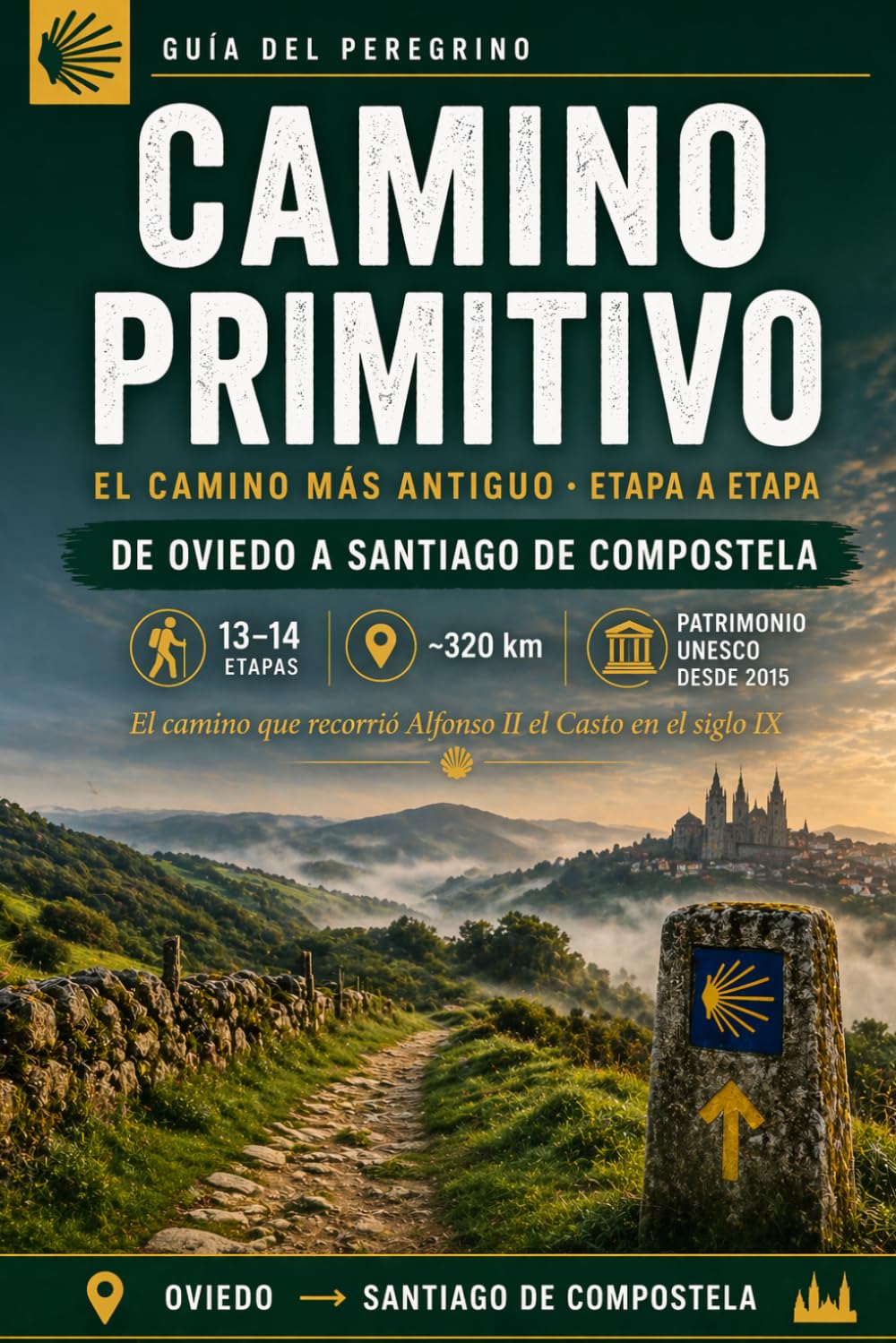 Camino Primitivo: Guía de Oviedo a Santiago de Compostela 2026: El Camino más Antiguo Etapa a Etapa — Albergues, Gastronomía y Consejos de Peregrino ... a Santiago: Guía del Camino del Norte 2026)