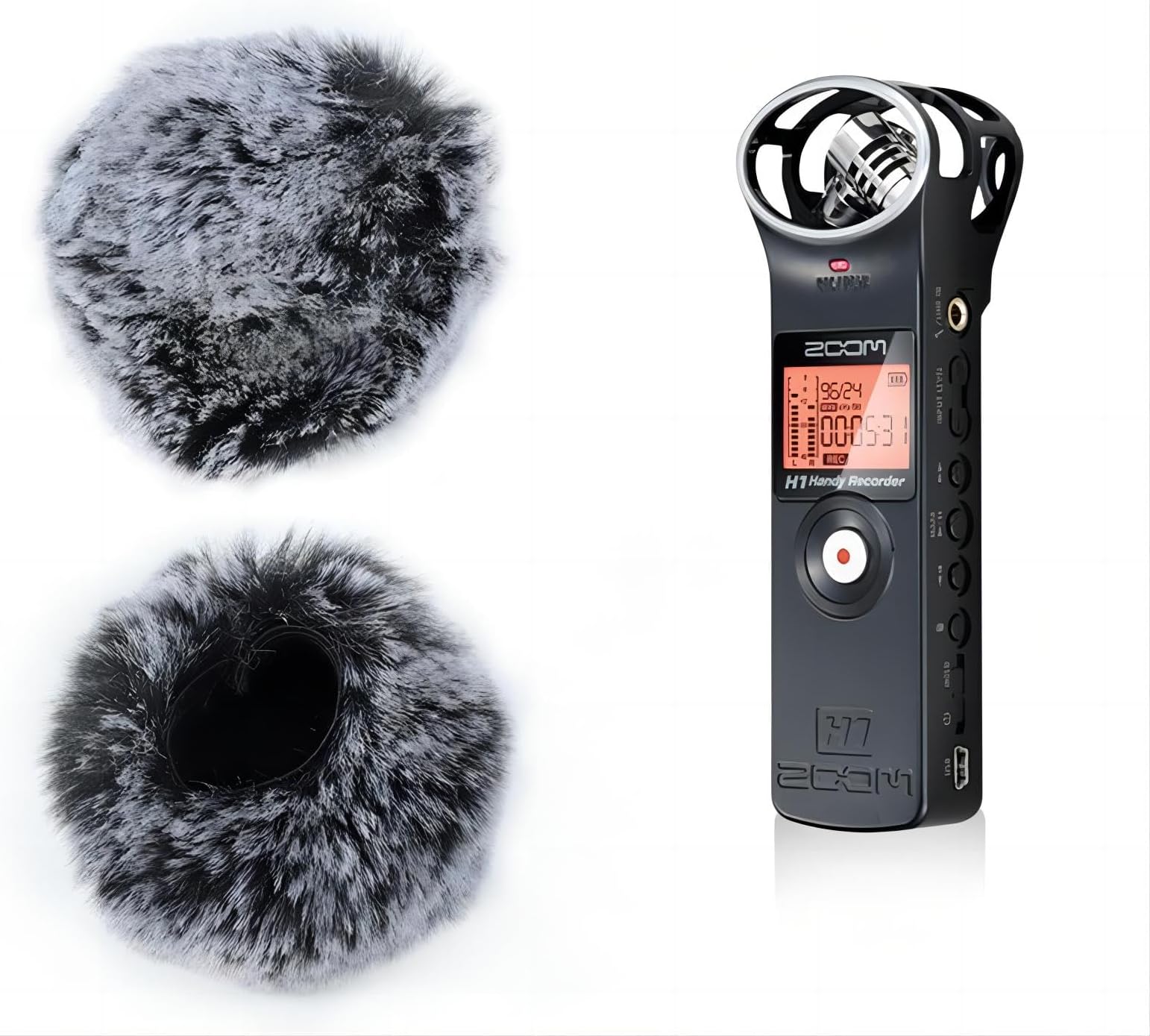 Sunkizzrs® Wind Muff Windscreen (1 Pcs) Microphone Outdoor Furry Windscreen Mic Windscreen Wind Cover for Zoom H1 H1N (Not Include microphone)