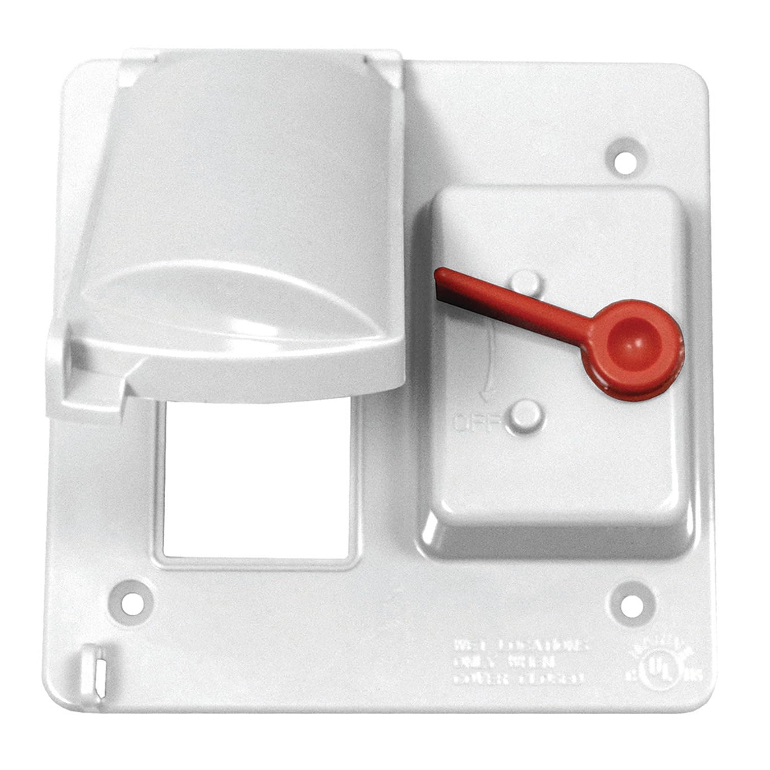 Sealproof Weatherproof Dual Toggle Switch/GFCI 2-Gang Outlet Cover