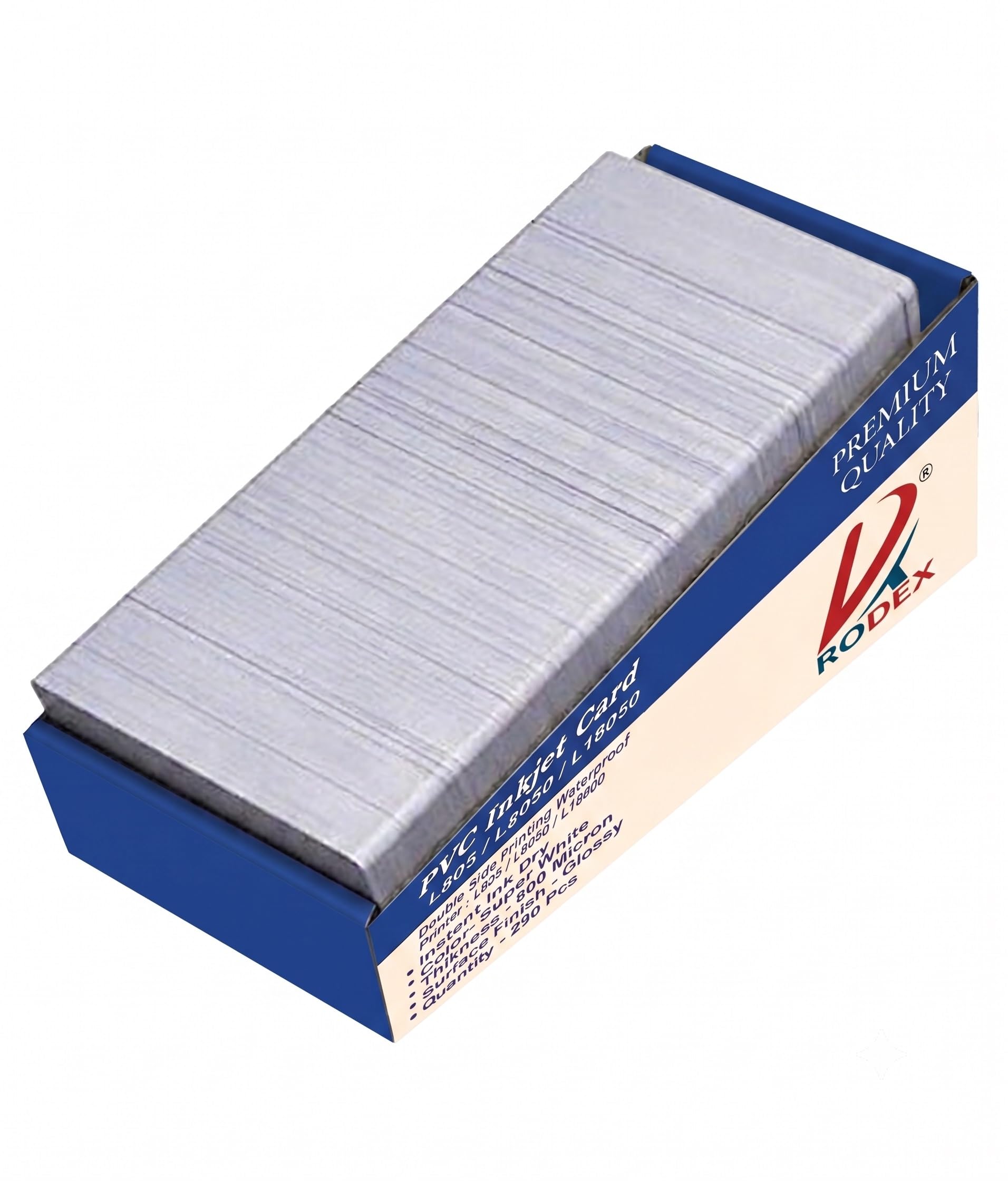 RODEX Super White PVC ID Cards 800 Micron | Inkjet Printable Cards Compatible with Epson & Canon Printers | Ideal for Aadhaar Employee IDs, Student IDs, Gate Passes & Membership Cards (230 Pack)-image-31