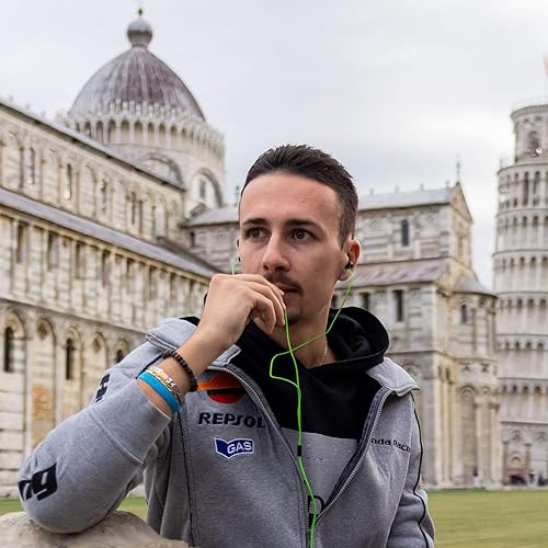 Miniatura 5 de LUDOS Clamor  Auriculares con cable, diseño intraauricular, con micrófono, cancelación de ruido, con espuma viscoelástica para iPhone, Samsung,