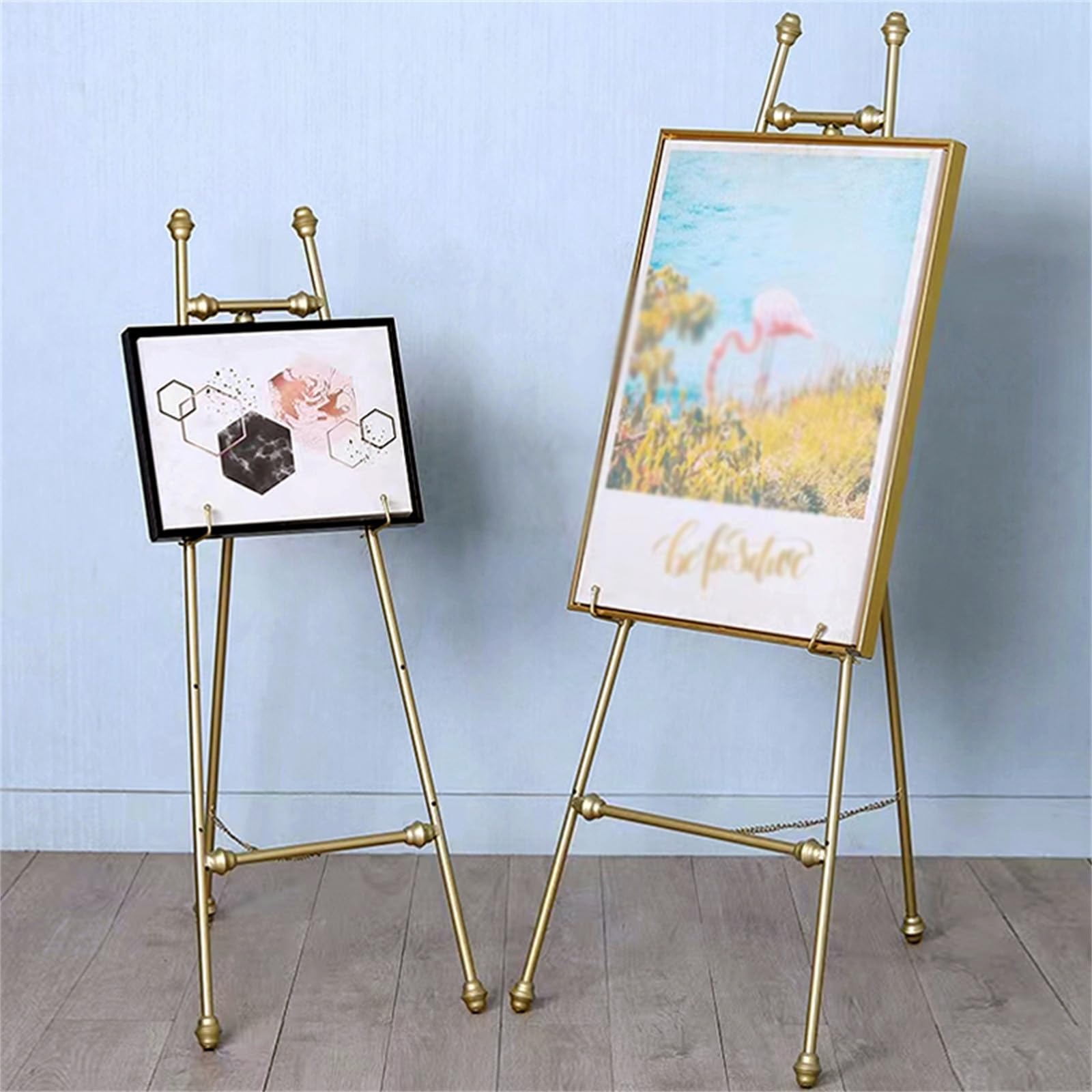 Aredy Lot De 2 Chevalets De Peinture Portables De 160 Cm En Métal Léger Pour Peinture Sur Toile, Panneau De Mariage