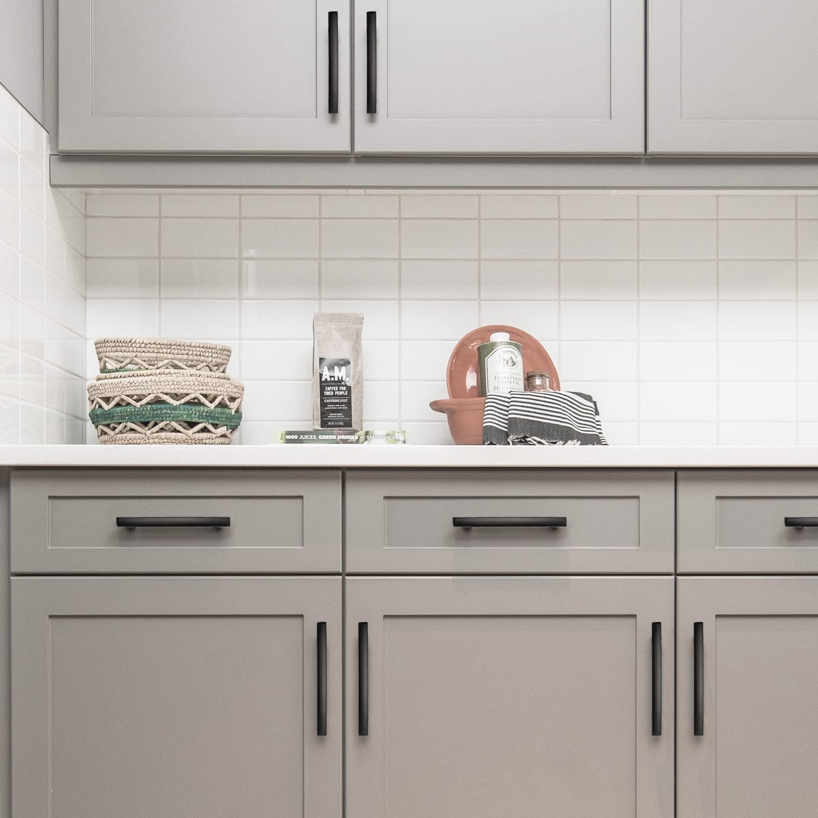 homdiy 20 Pack Black Cabinet Pull Bathroom Cabinet Handles - HDLS1003BK Kitchen Cupboard Handles Black Door Handles Dresser Drawer Handles