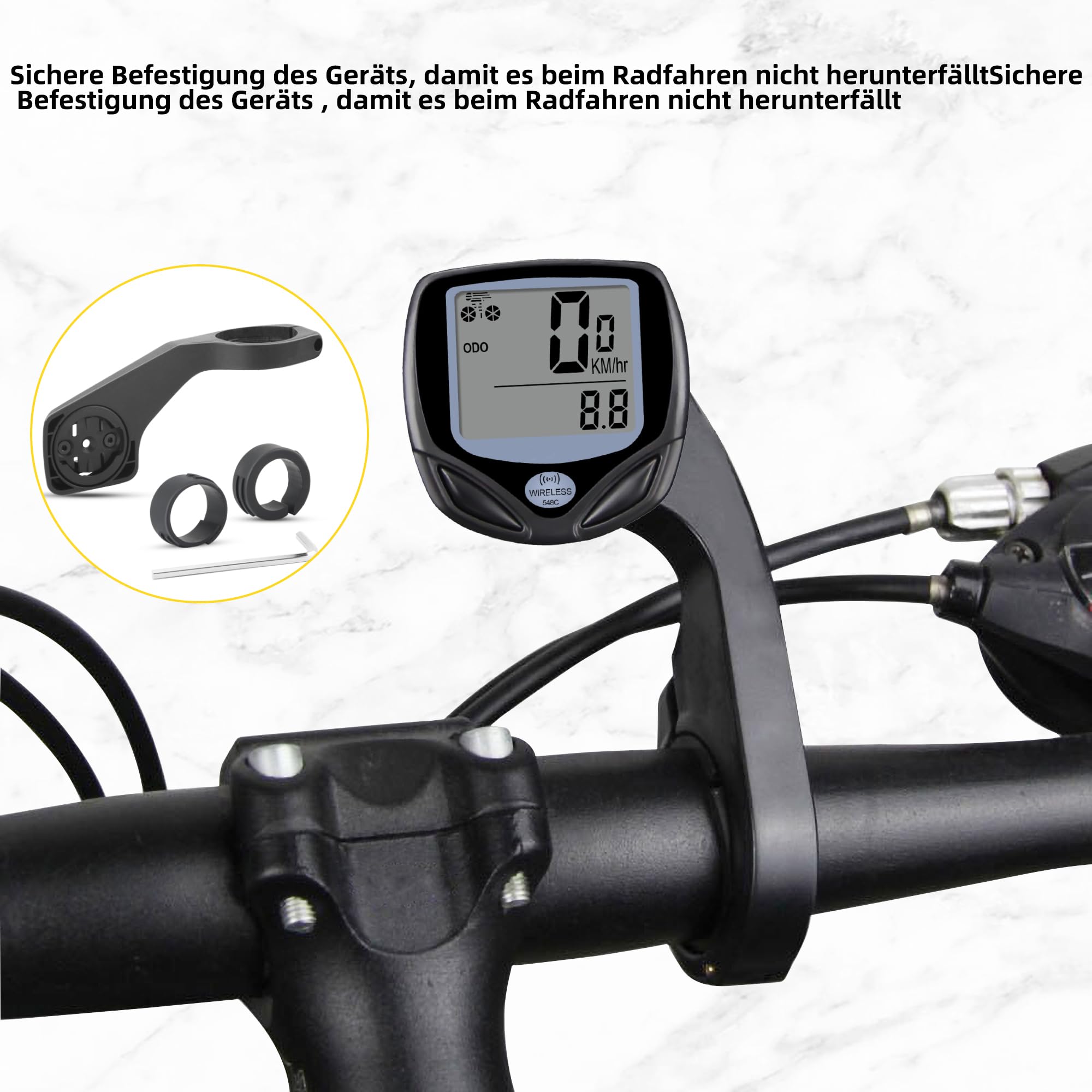2er Set Garmin Fahrradhalterungen - Vorbau Mount Für Edge 130-1040 Serie