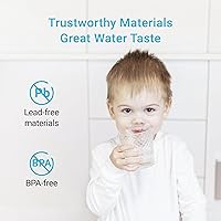 Vista 5 de AQUA CREST Filtro de agua compatible con sistemas de dispensador y jarra Lifestraw® Home, repuesto para filtro de agua Lifestraw®, reduce el cloro