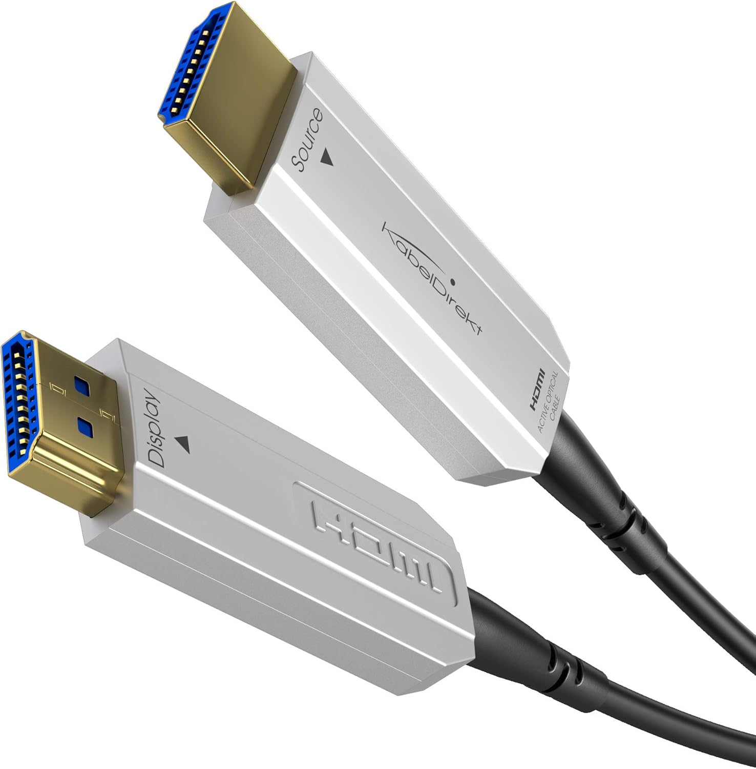 40% Off Discount KabelDirekt – 300 feet Optical HDMI Cable (4K HDMI Cable, HDMI to HDMI) Supports (4K@60HZ, 1080p FullHD, UHD, Ultra HD, 3D, High Speed with Ethernet, ARC, PS4, XBOX, HDTV)