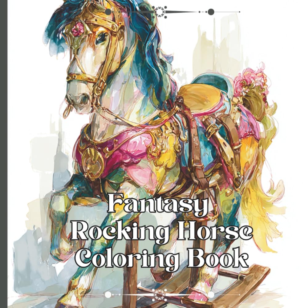 Fantasy Rocking Horse Coloring Book