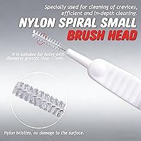 Vista 5 de Cepillo de limpieza para cabezal de ducha, cepillo de limpieza antiobstrucción, cepillo de limpieza mejorado para cabezales de ducha, cepillos
