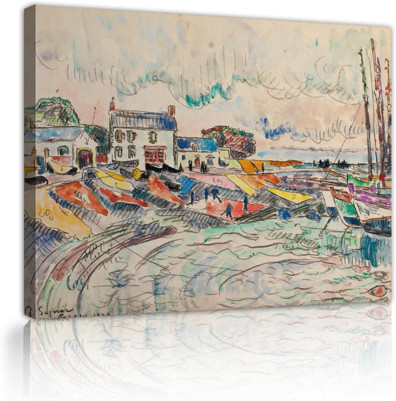 未開封】【ももこ】F6キャンバスアート・水辺の縁 未開封】【ももこ 未開封】【ももこ】F6キャンバスアート・水辺の縁 未開封】【ももこ