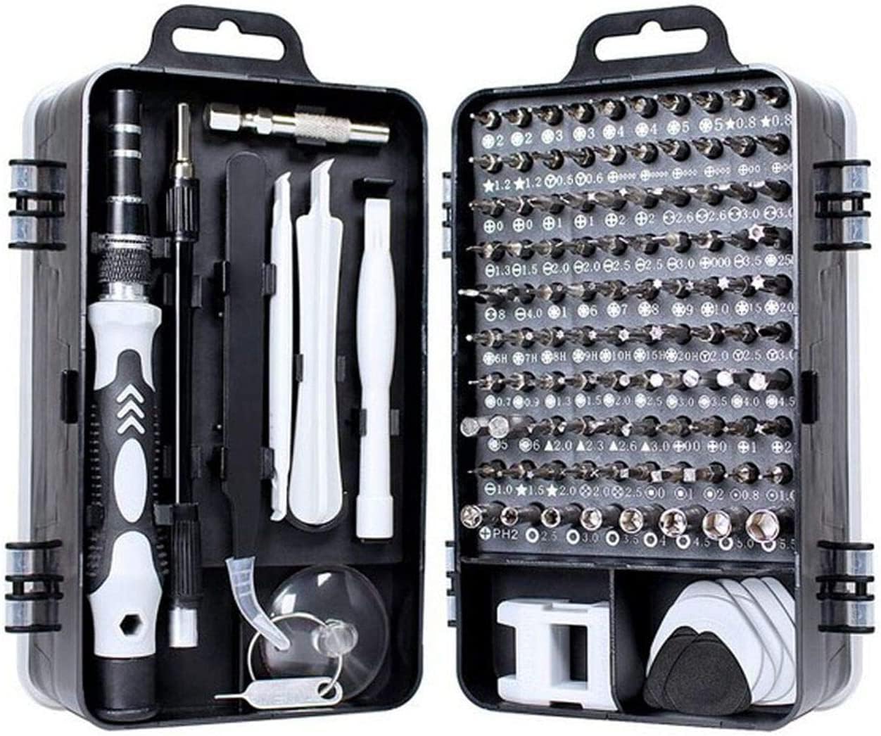 Meshiv Screw Driver Tool Set Kit, Tool Kit, 115 in 1 Screwdriver Set, Electronics Magnetic Repair Tool Kit with Case for Repair Computer, iPhone, PC, Laptop, Game Console, Watch, Glass (Grey) (B0BWZ39KS8) Amazon Price History, Amazon Price Tracker