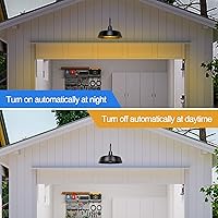 Vista 4 de Luces de granero de 21 pulgadas, iluminación de cuello de cisne para exteriores, luces exteriores negras del atardecer al amanecer, accesorios