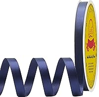 Vista 169 de Cinta de satén plateada de doble cara de 1-1/2 pulgadas x 50 yardas, cinta plateada de poliéster para envolver regalos, muy adecuada para bodas