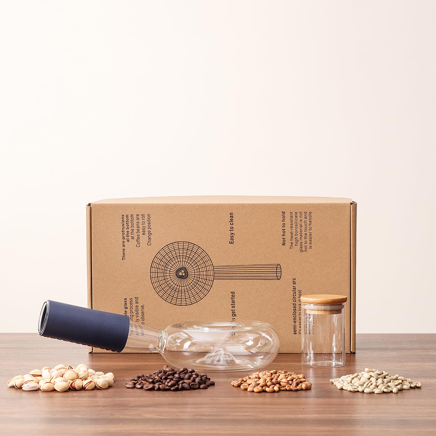 Portable Glass Coffee Bean Roaster