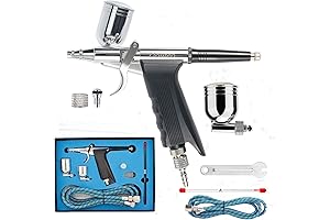 Uouteo Gravity Feed Barber Enhancement Airbrush Spray Gun