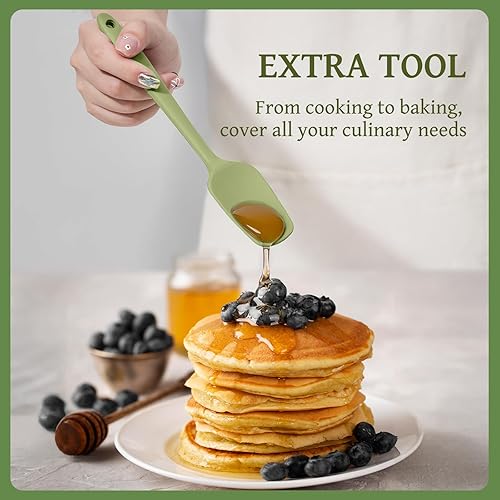 Miniatura 5 de Kikcoin Juego de 43 utensilios de cocina  Juego de utensilios de cocina de silicona, espátula apta para lavavajillas para utensilios de cocina