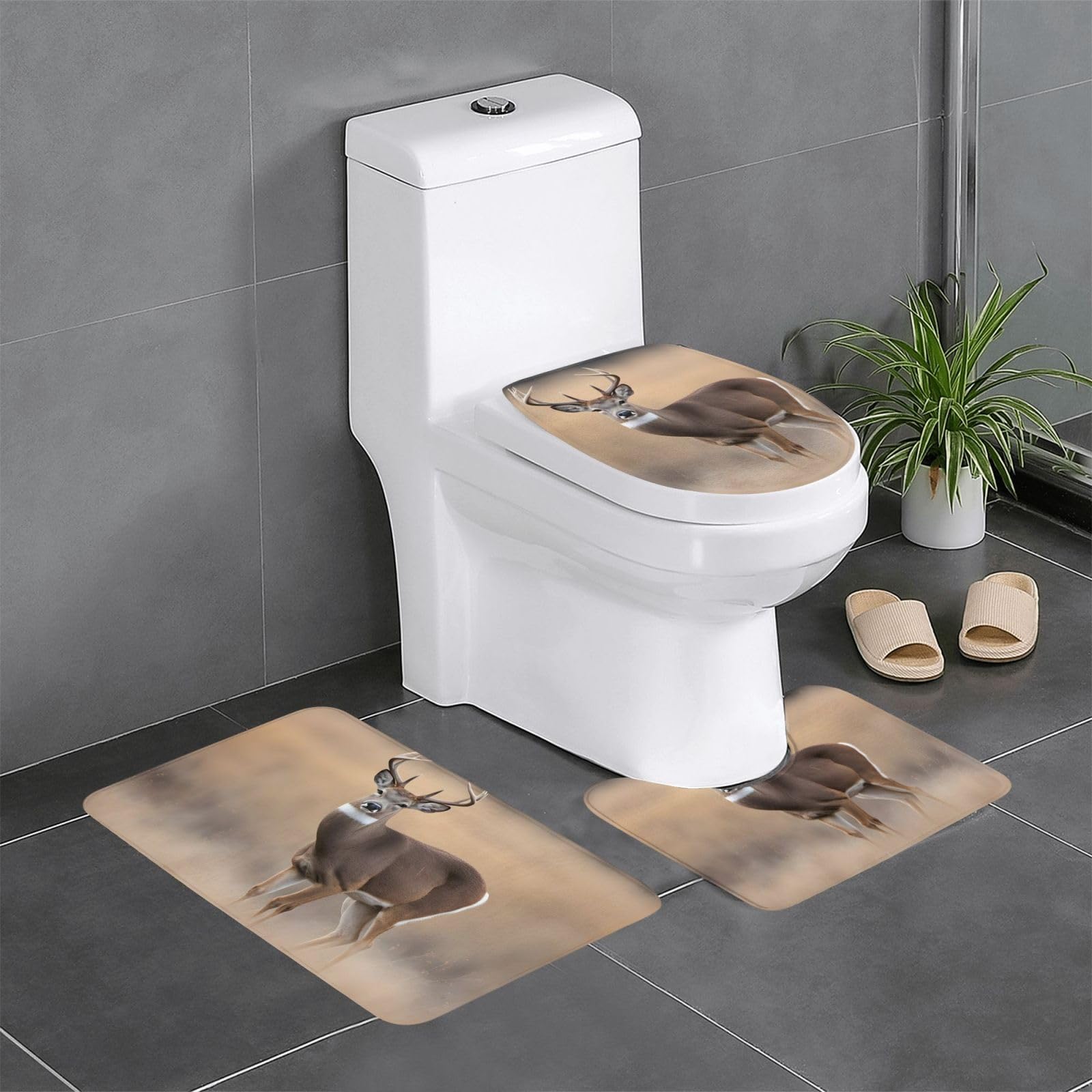 Lot de 3 tapis de bain antidérapants pour ne plus glisser sur le carrelage humide