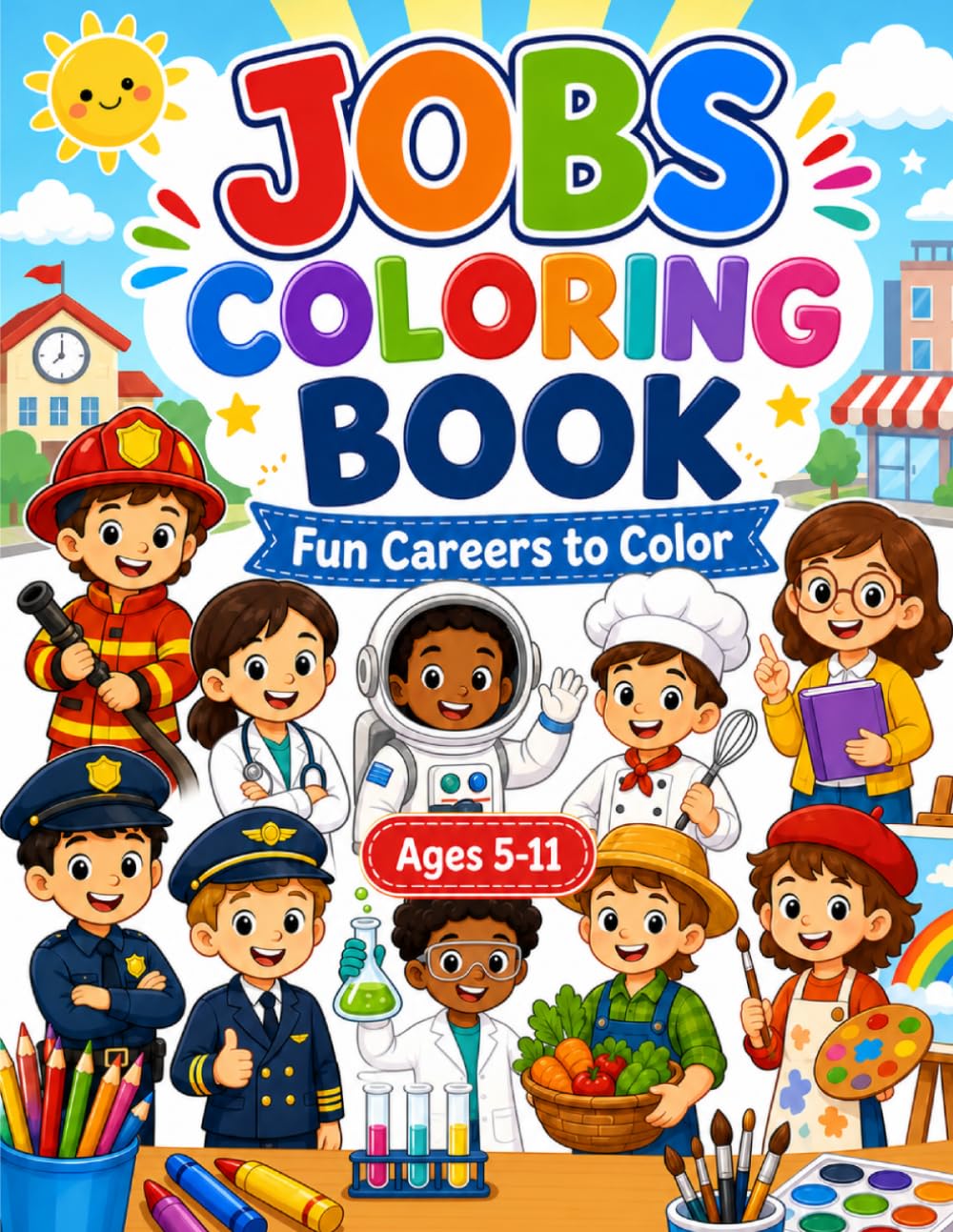 Explore Fun Jobs!: Color friendly careers, big tools, and happy helpers