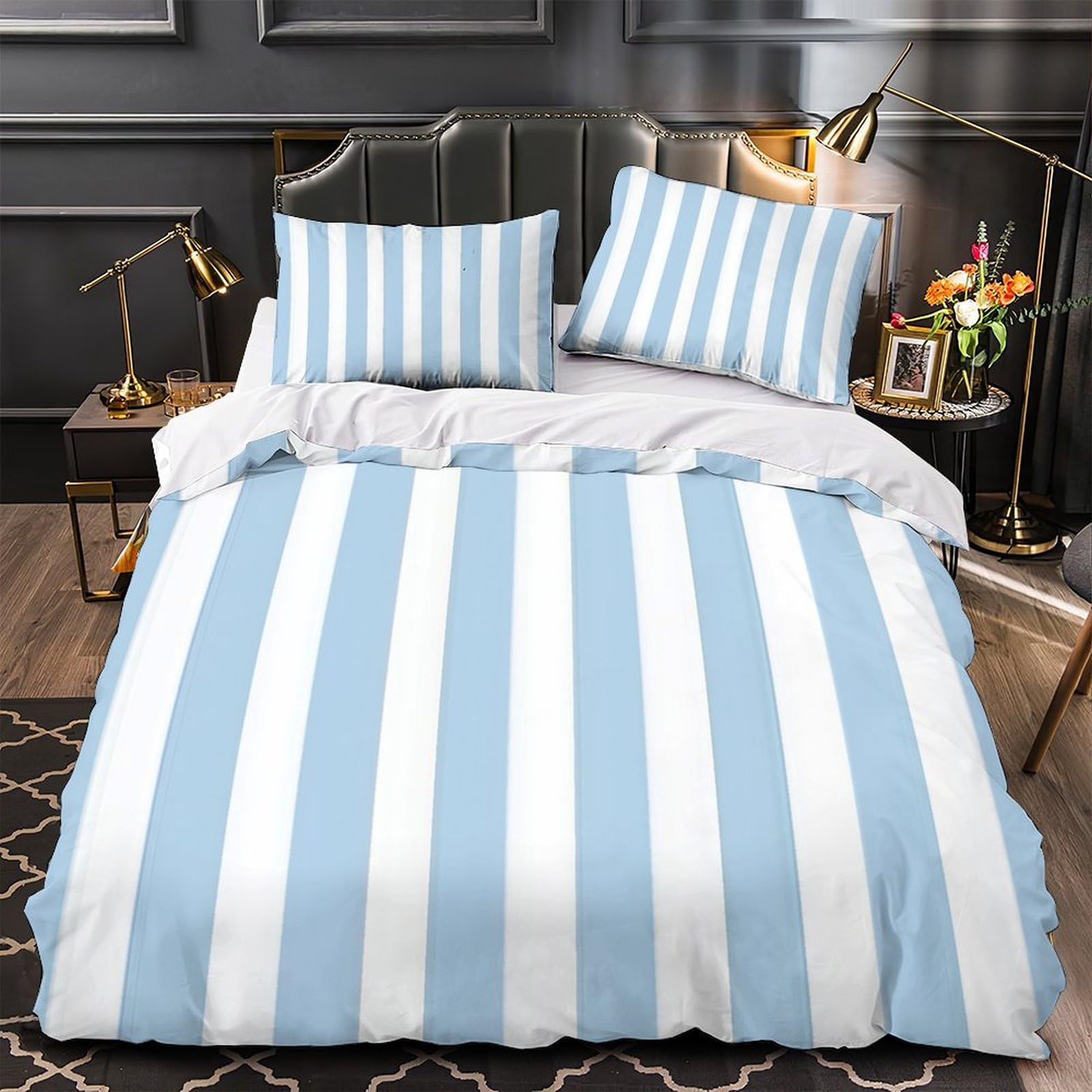 Parure de lit 3D housse de couette microfibre respirante 140x200cm pour enfants