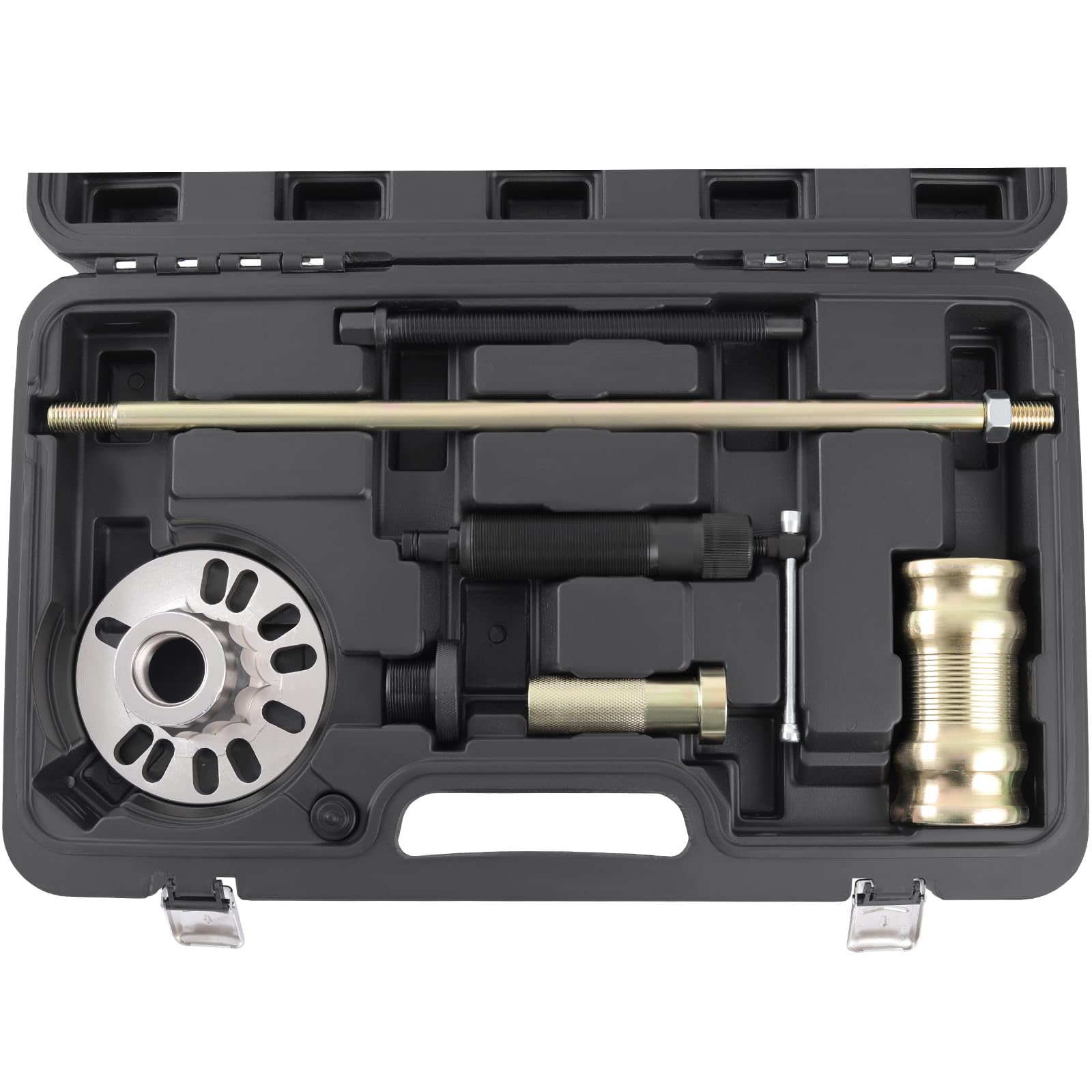 TECPO 3 in 1 Radlager Abzieher Satz Hydraulischer Ausdrücker Set Antriebswellen Radnaben abziehen KFZ Demontage Montage Werkzeug Hydraulikspindel Ausdrückspindel