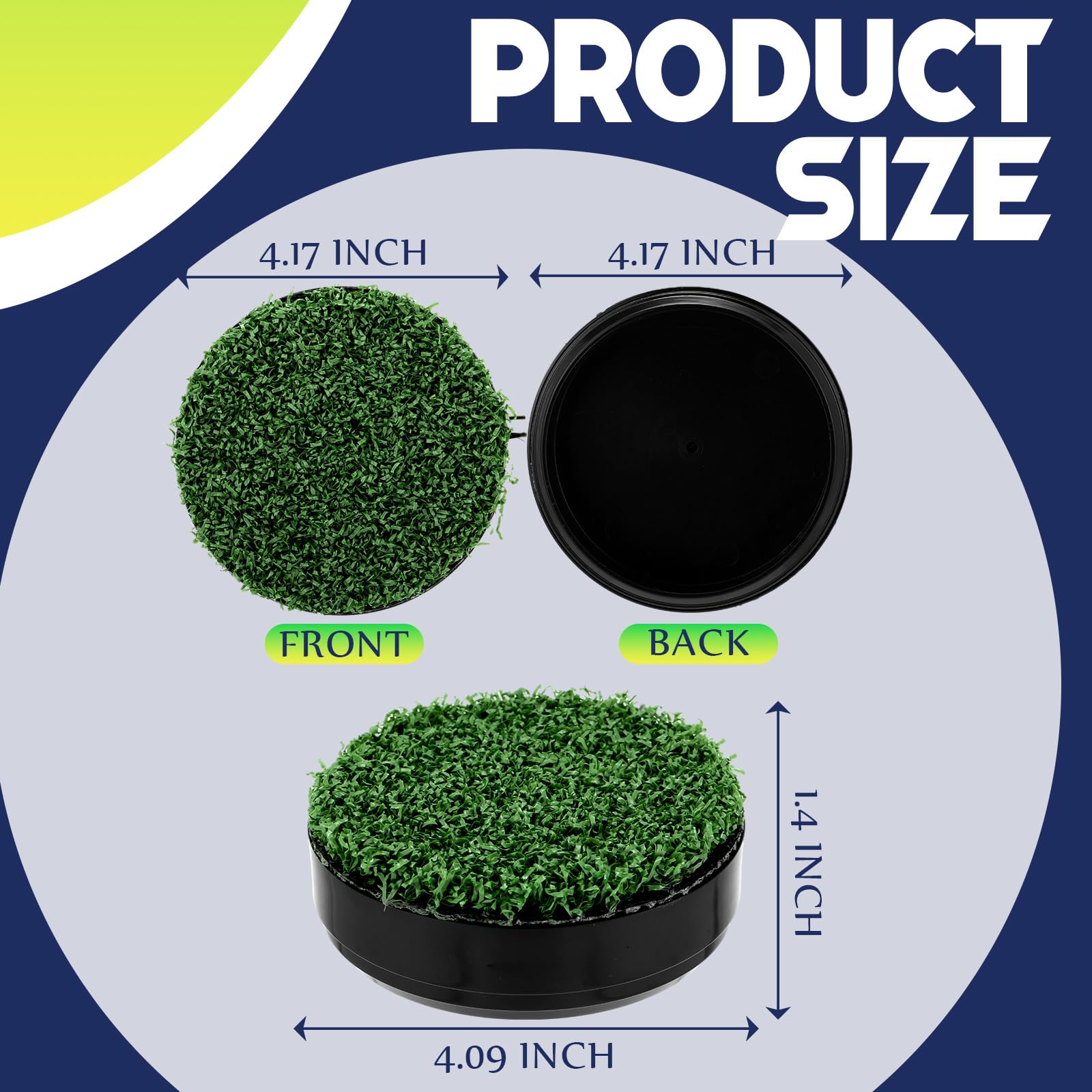 Civaner 2 Pcs Golf Cup Cover for Putting Green Practice Simulated Lawn Green Cup Cover for Outdoor Sports Golf Course Garden Yard