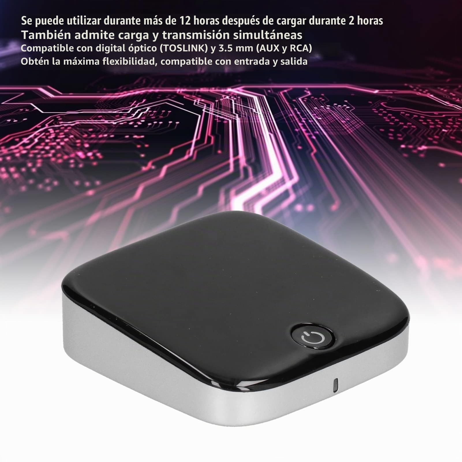 Adaptador De Audio Bluetooth 5.0 BTI-029, Receptor Y Transmisor Inalámbrico 2 En 1, Adaptador De Baja Latencia con TOSLINK Y 3,5 Mm (AUX Y ) para TV