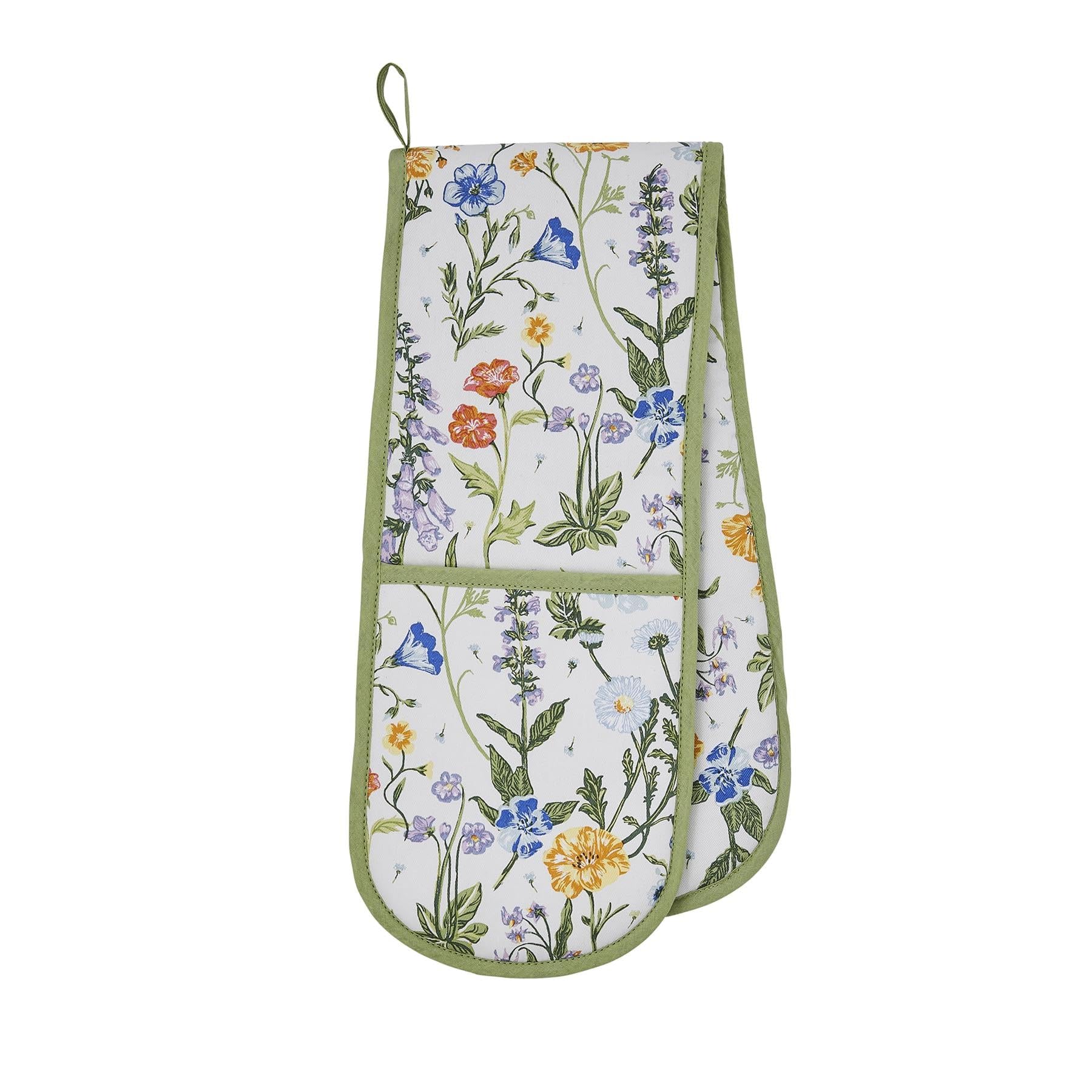 B&Q -  Cottage Garden Floral  Double Oven Glove