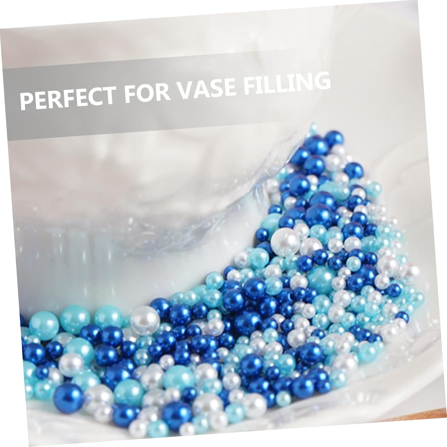 PRETYZOOM 5pcs Floating Artificial Pearls Beads Undrilled Pearl Beads Fishbowl Vase Filler Balls for Centerpieces Wedding Decor