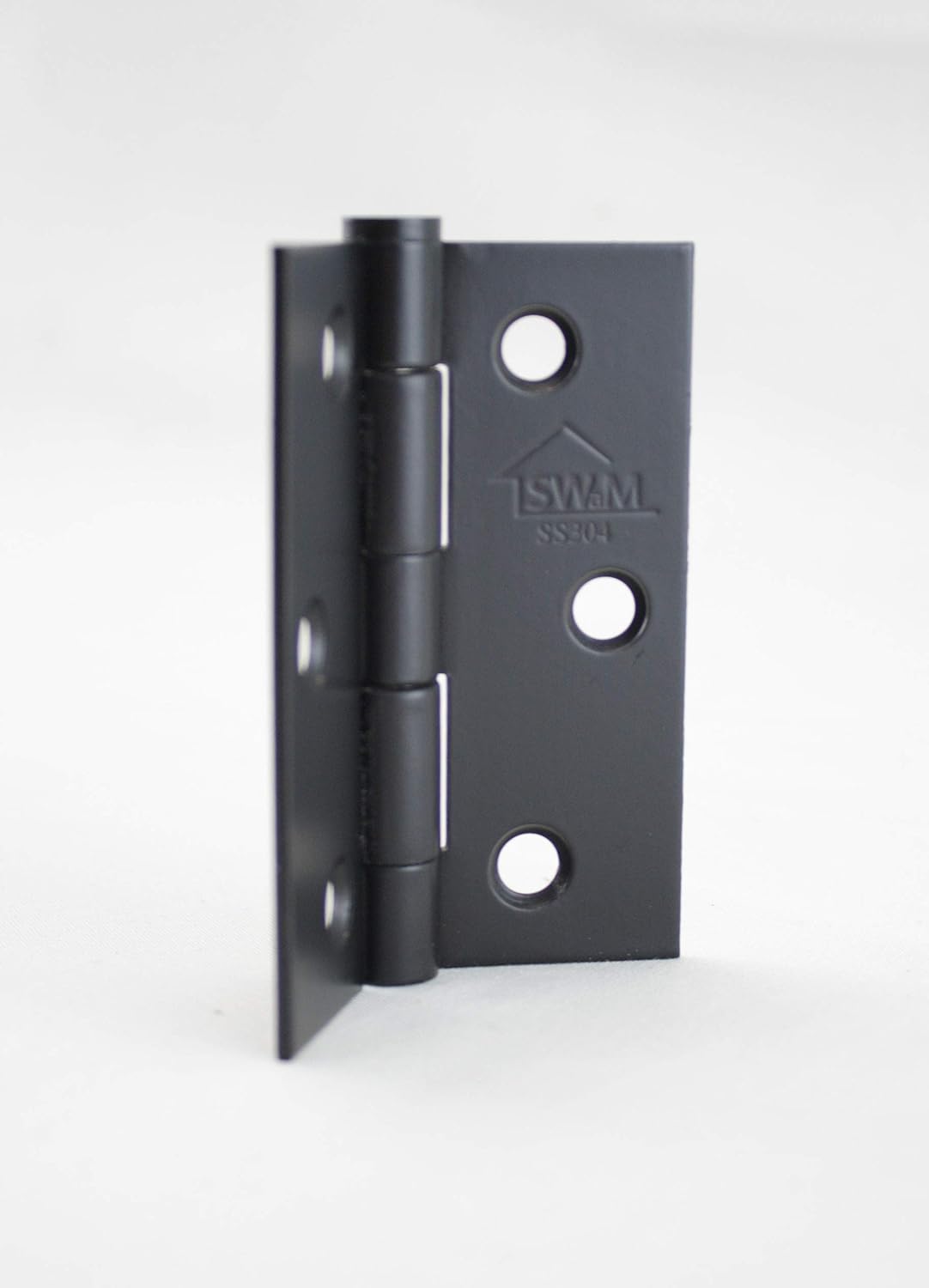 Shed Windows and More 3" x 2.5" SS304 Butt Hinge Black Stainless Steel Butt Hinge with Hardware (24) W/Screws