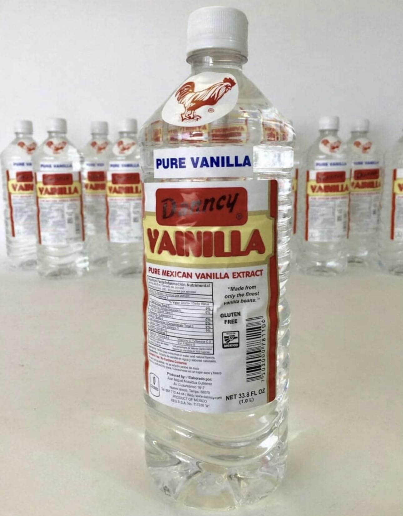 12 Bottles of Clear Danncy Mexican Vanilla