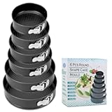 Springform Cake Pan&comma; Cake Pan with 6 Different Size &lpar;7&comma;8&comma;9&comma;10&comma;11&comma;12 inch&rpar;&comma; Cake Molds for Baking with Removable Bottom&comma; Non-Stick Bakeware for Effortless Baking and Easy Release &lpar;6&rpar;