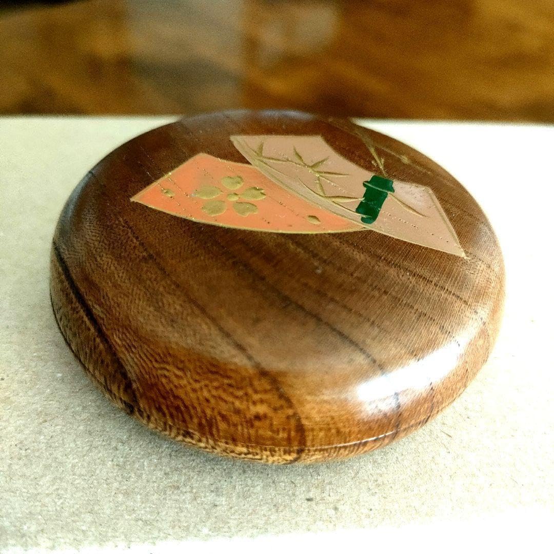 〈用〉香合 くり抜き 木製 香道具 茶器 茶道具