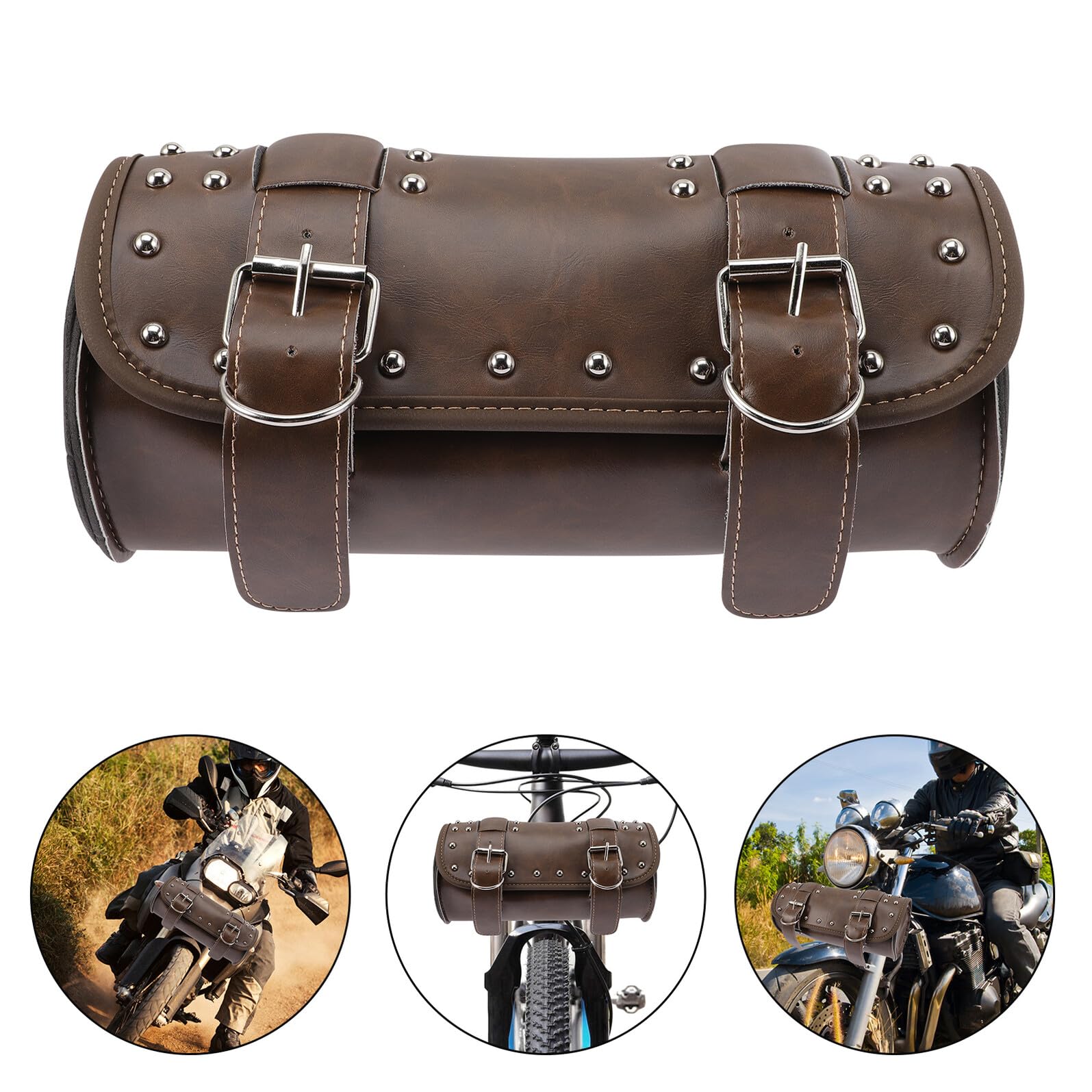 Borsa Manubrio PU Resistente Agli Strappi Organizer Porta Attrezzi Capacità Ampia per Accessori da Riparazione Design Ergonomico e Antiscivolo per Viaggi Lunghi