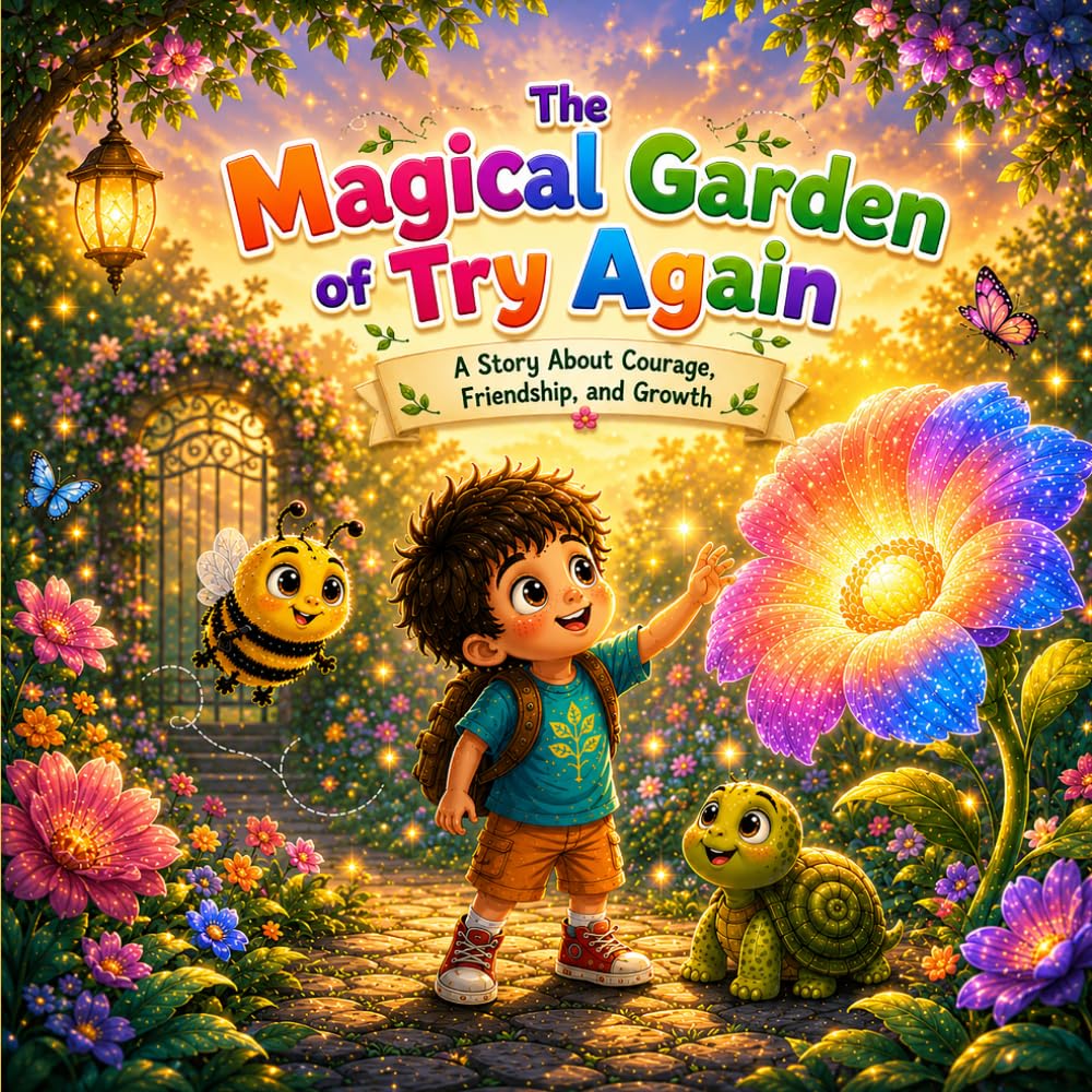 "The Magical Garden of Try Again": A Story About Courage, Friendship, and Growth