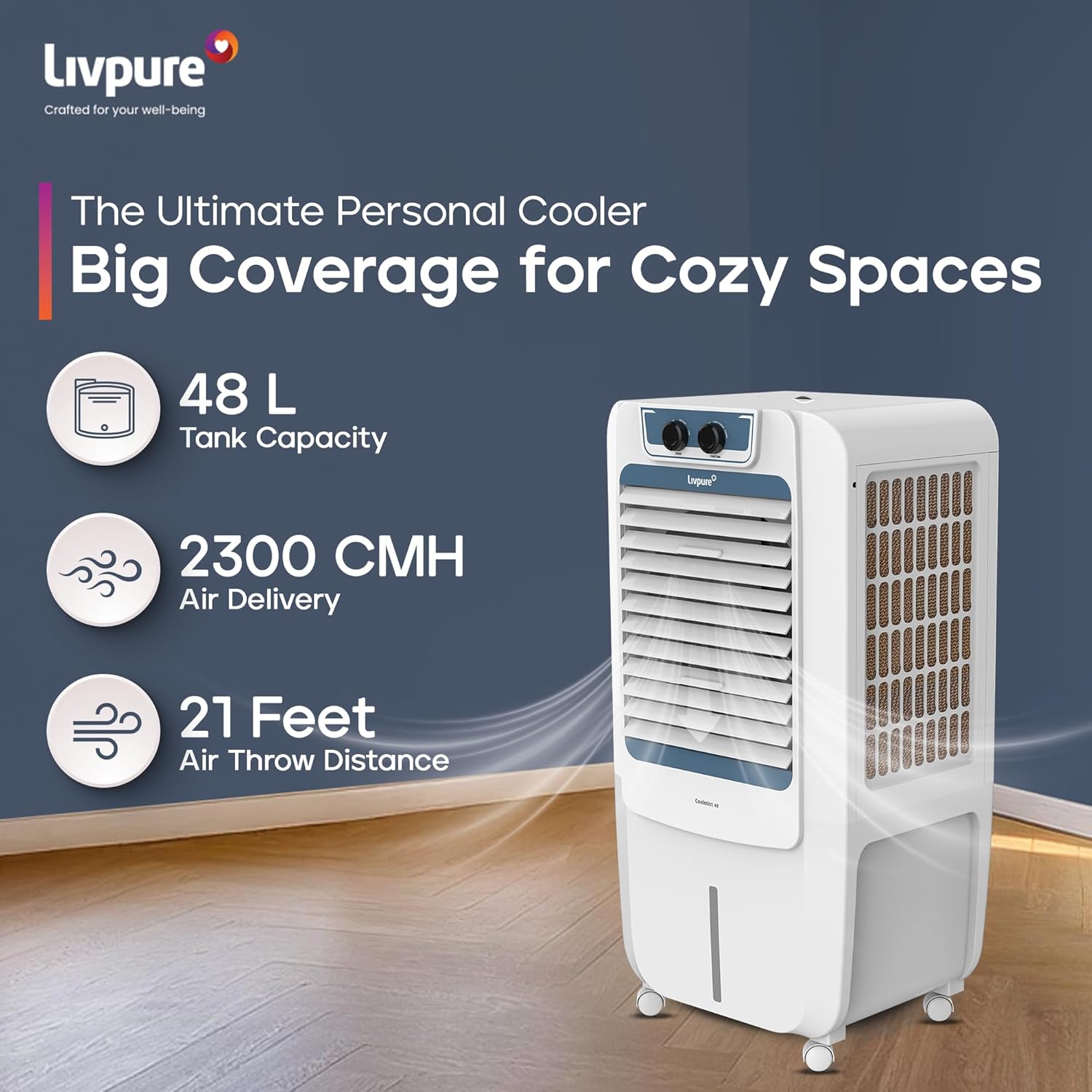 Review Livpure Coolmist Personal Air Cooler-48 L With 12'' Fan, 2 Review Livpure Coolmist Personal Air Cooler-48 L With 12'' Fan,