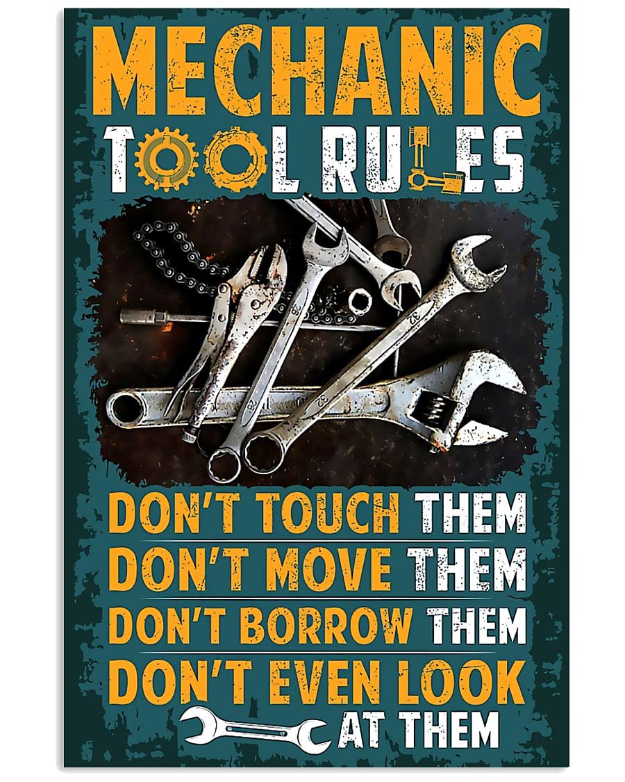 Mechanic Shop Rules Sign Auto Repair Shop Ultimate Sign Guide