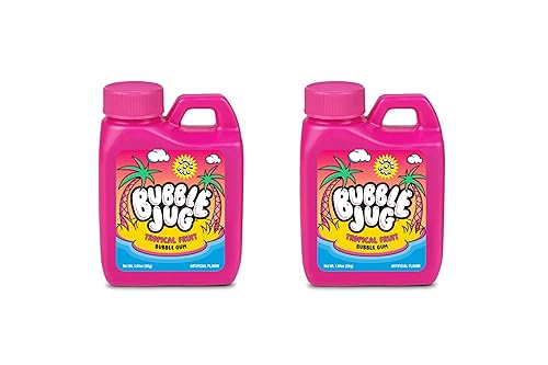 Bubble Jug Goma de mascar de frutas tropicales Caramelo de los años 90 Shake N' Chug Gum Presentado a ti por Iconic Candy (2)
