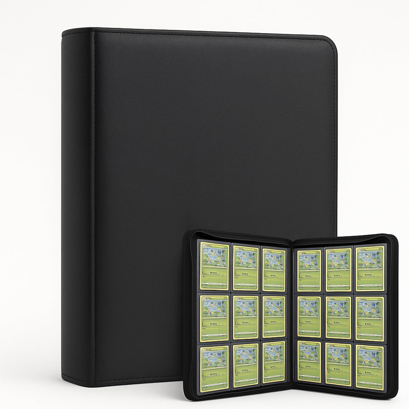 Top Loader Binder– 9 Pocket Pages Sleeves Hold up 360 Toploader Cards.Toploader Card Binder with Sleeves for “3×4” Toploader Cards-image-19