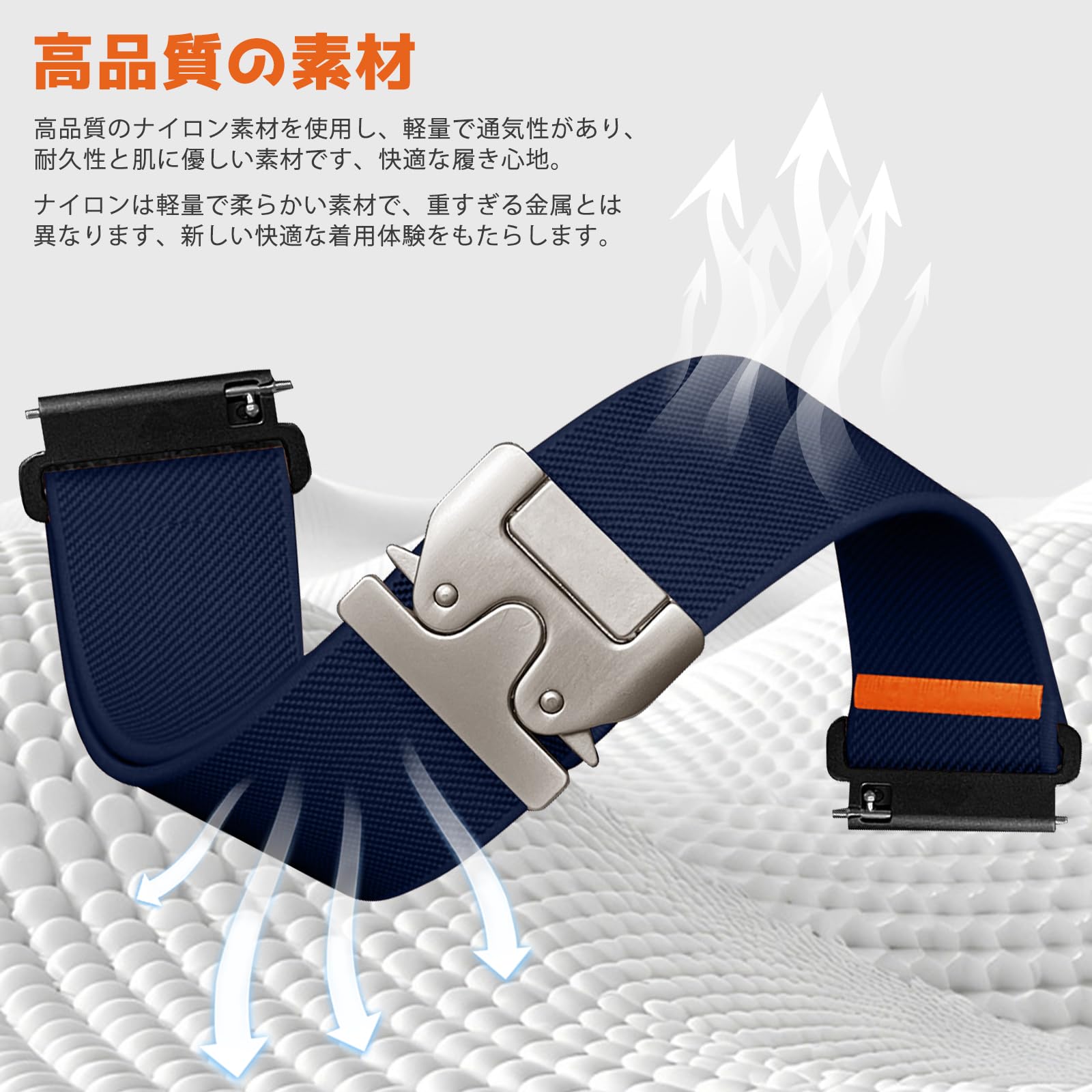 Amazon.co.jp: ShinKin 22mm 弾性ナイロンバンド Garmin Venu 4 45mm 