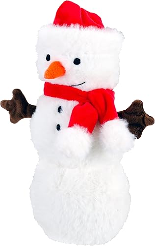 Miniatura 2 de Juguete de peluche navideño para mascotas, divertido para diseños navideños con juguete chirriante para masticar para perros (pelusa nevada de 10