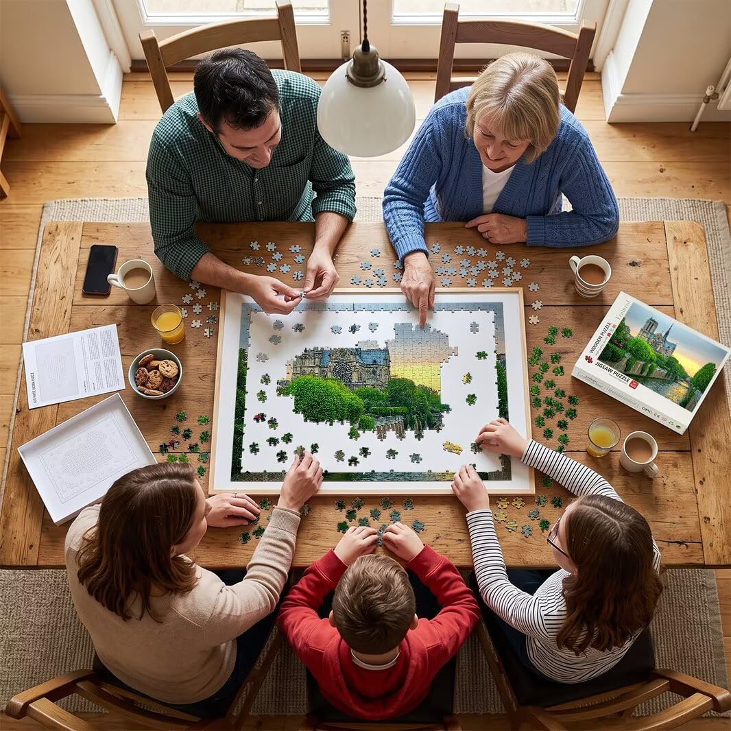 Puzzle 1000 Pezzi, Puzzle Parigi per Adulti, 70x50cm, Compact Box -4422