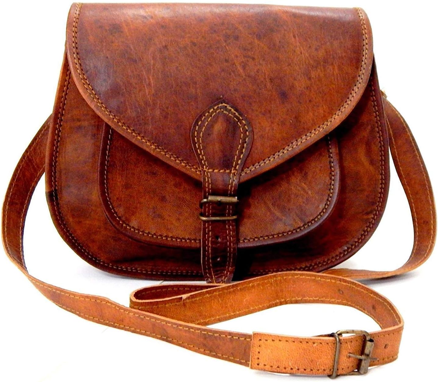 CH Leather Purse Women Shoulder Bag Crossbody Satchel Ladies Tote Travel Purse Genuine Leather (7X9X3)