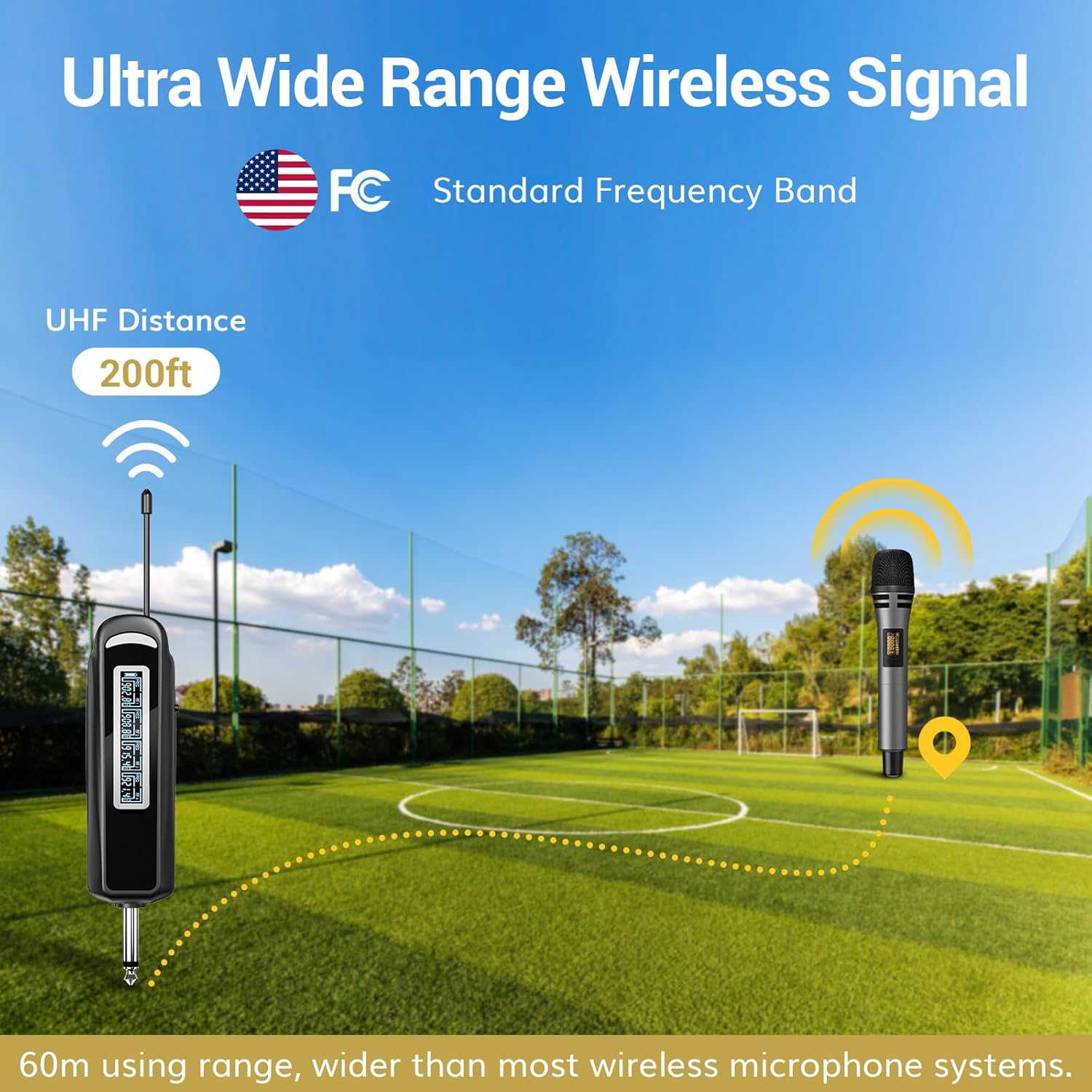 TONOR Wireless Microphones, 4 UHF Karaoke Microphone System, Microfonos Inalambricos with Rechargeable Receiver, Cordless Dynamic Mics Set for Singing, Wedding, Party, 60 m/200ft TW361, 4 Mics Grey - Image 3